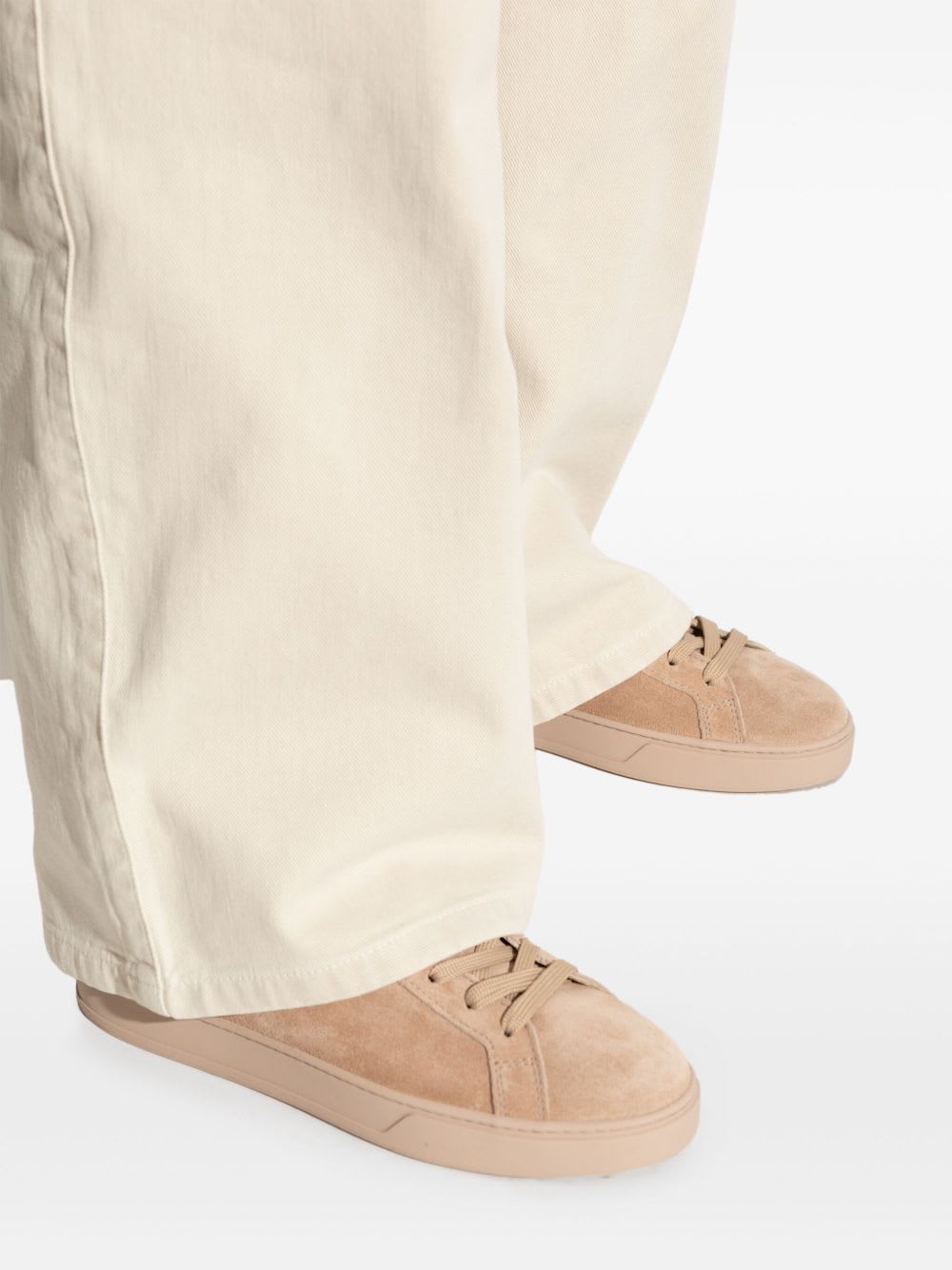 Tod's Tods Suede Sneakers In Neutral