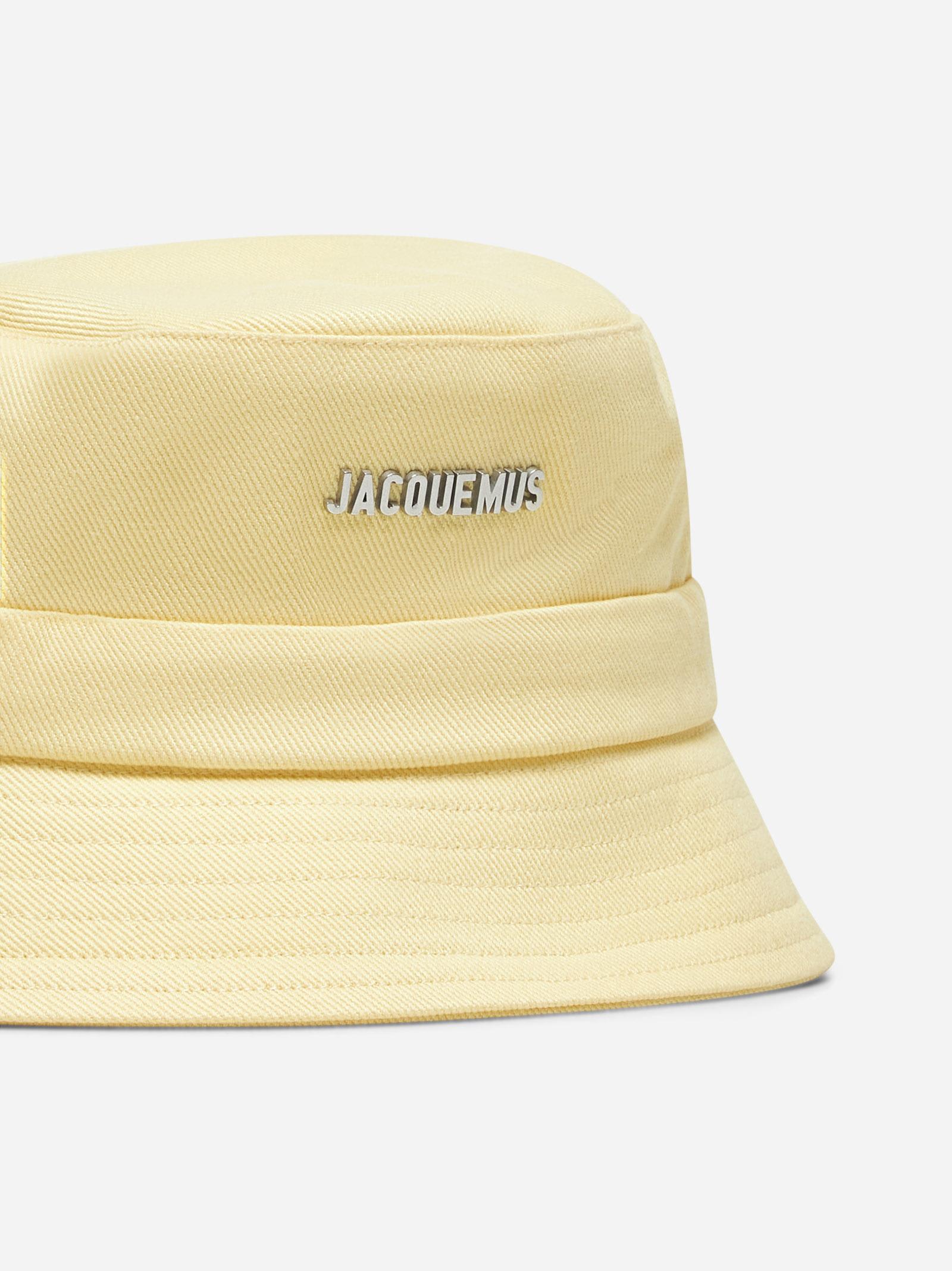 Jacquemus Le Bob Gadjo Drawstring Bucket Hat In Yellow