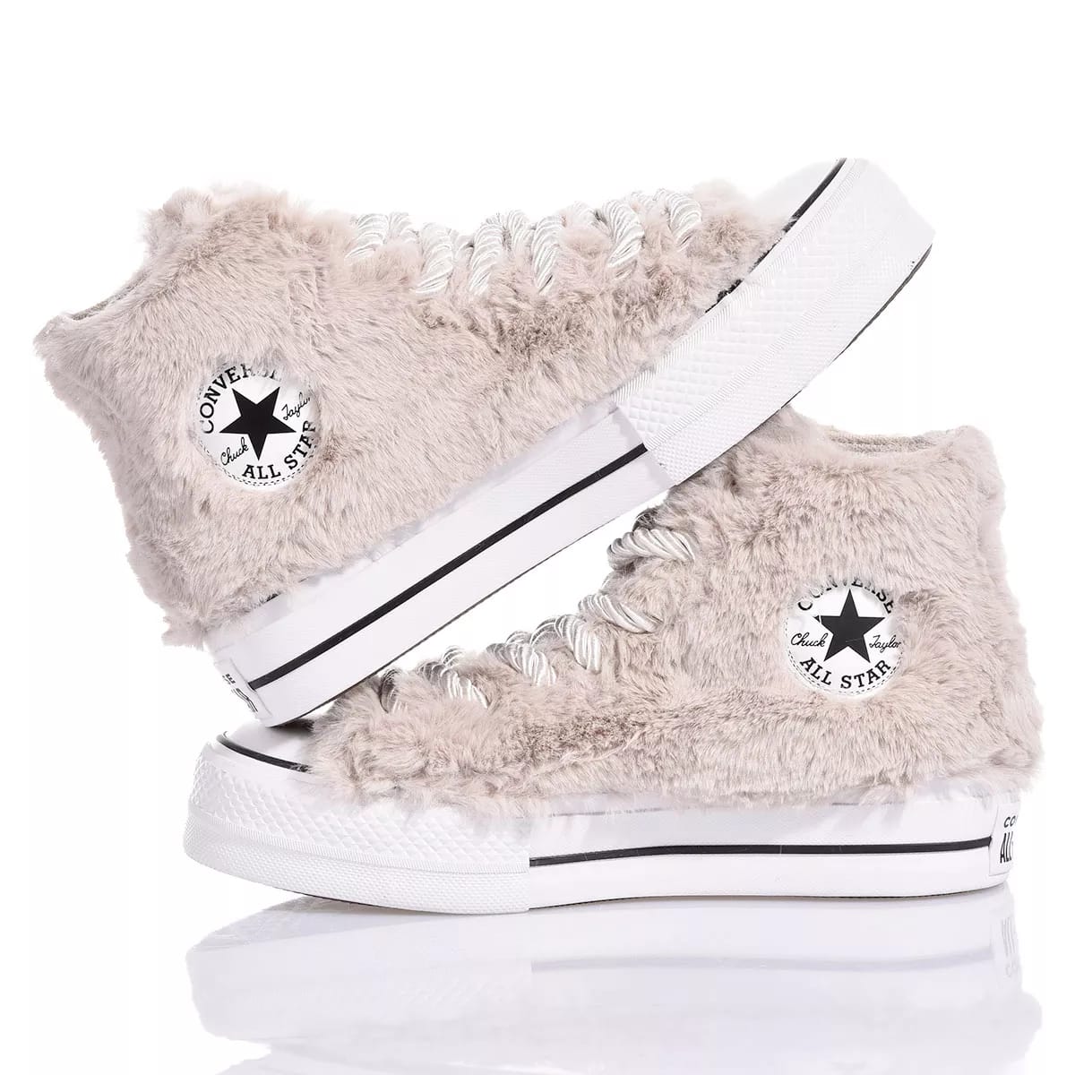 Shop Mimanera Converse Platform Fluffy Tap