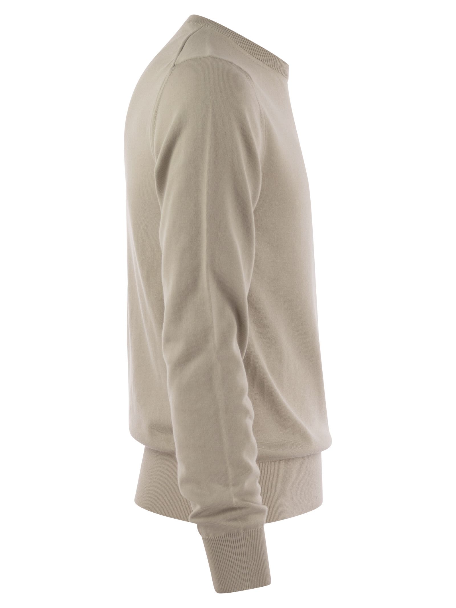 K-way Sebastien - Crewneck Cotton Sweatshirt In Beige