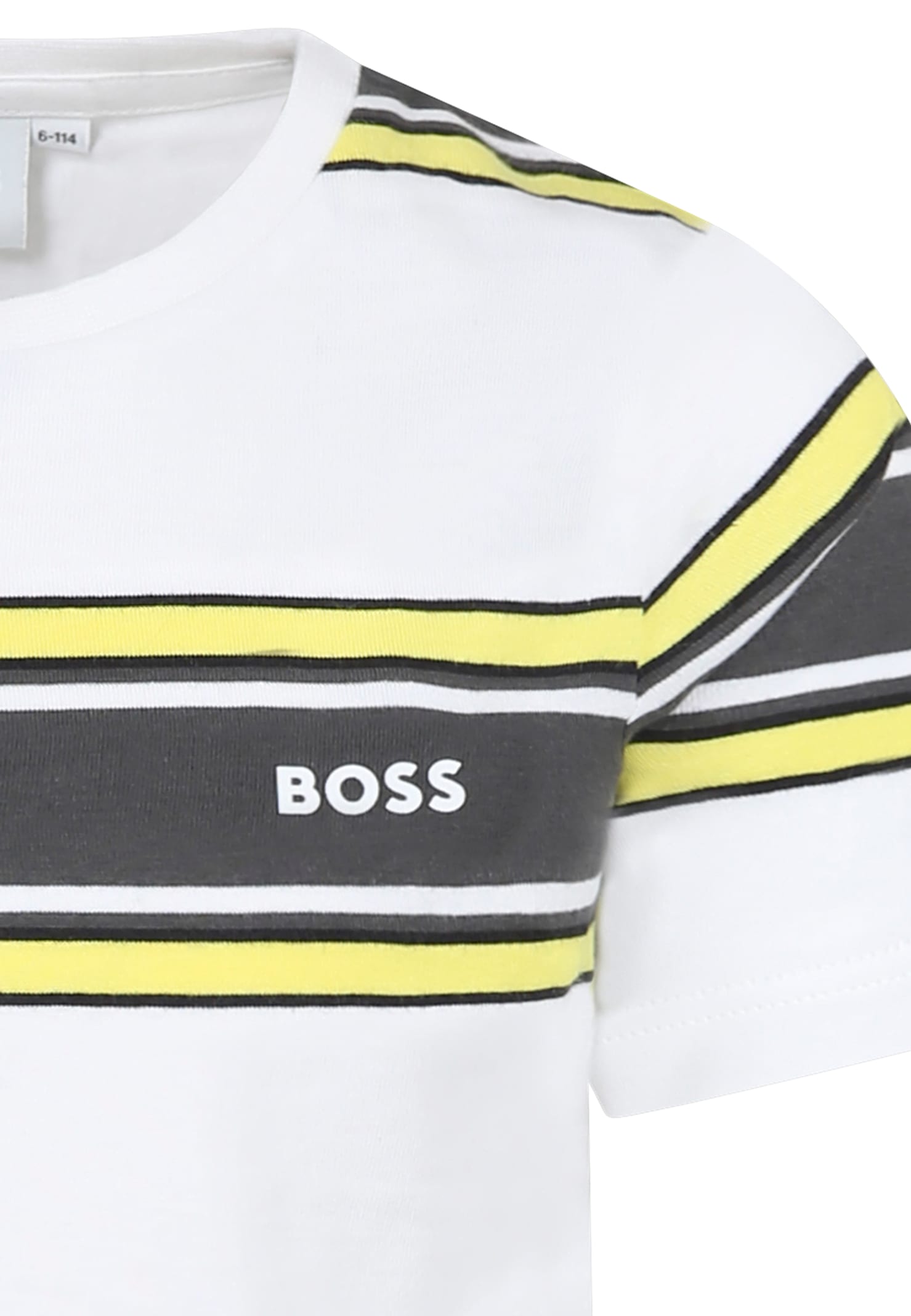 Hugo Boss White T-shirt For Boy With Logo In White