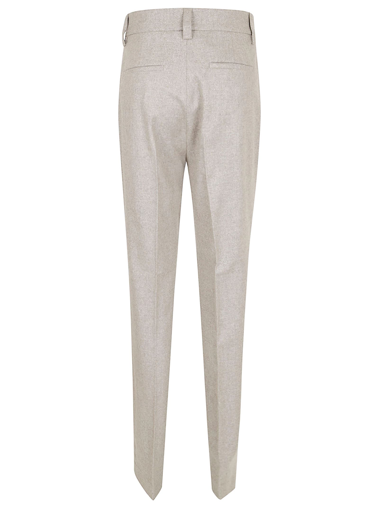 Antonelli Pleated Detail Track Pants In Neutral