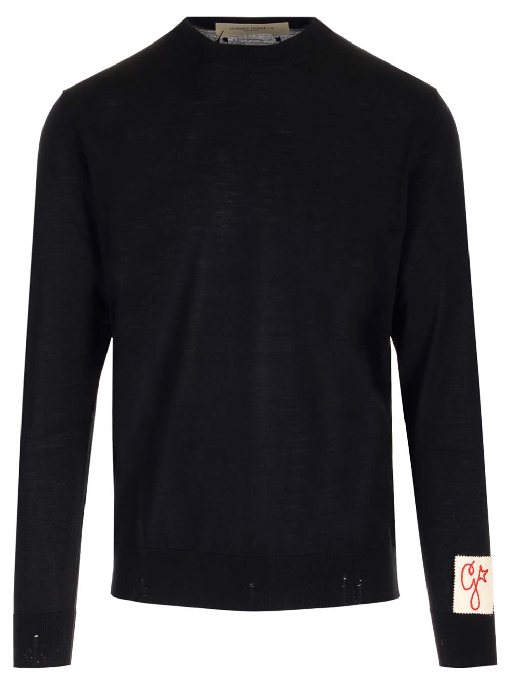 Shop Golden Goose Crewneck Sweater In Black