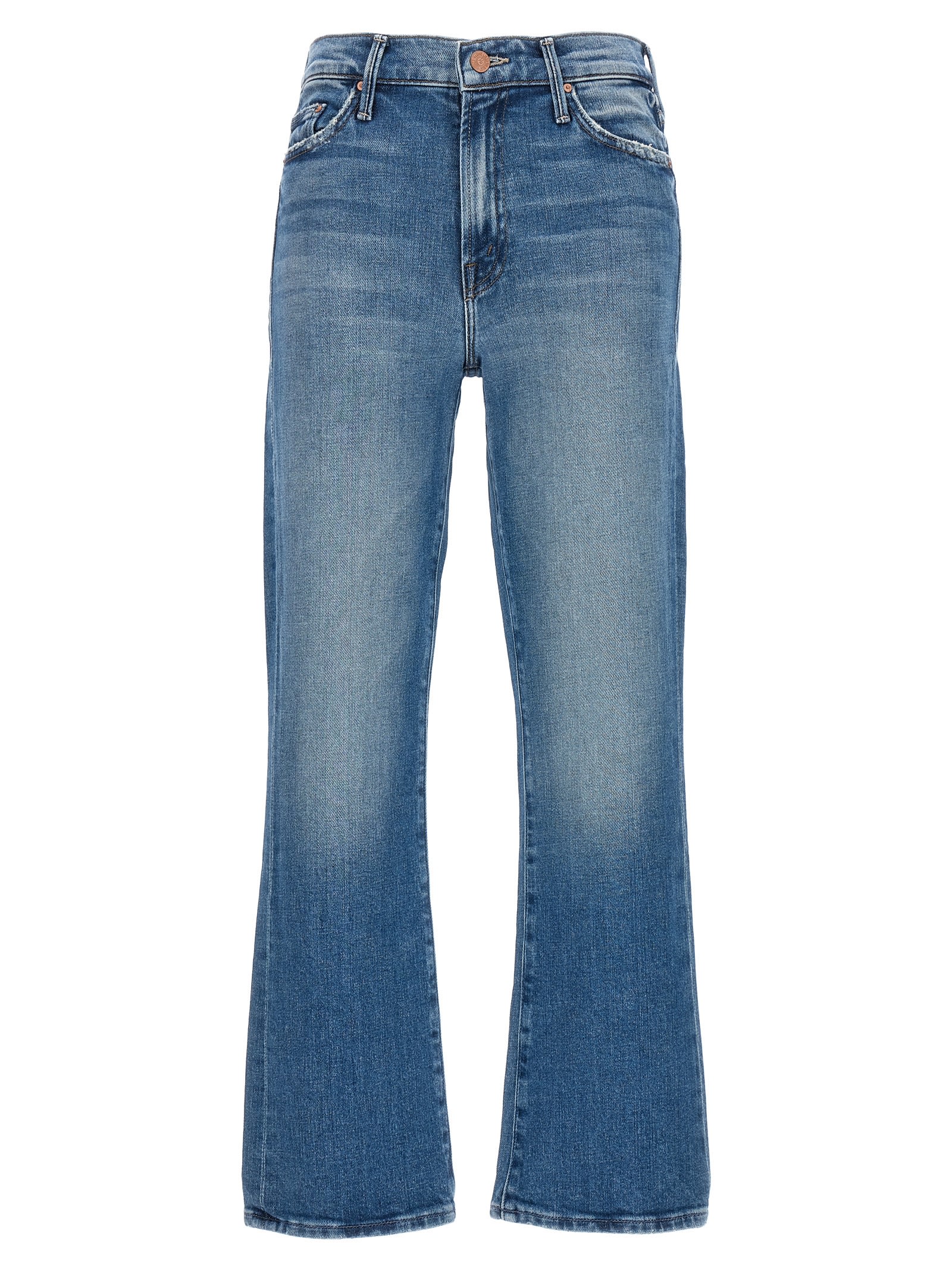 Shop Mother The Outsider Ankle Jeans In Blue