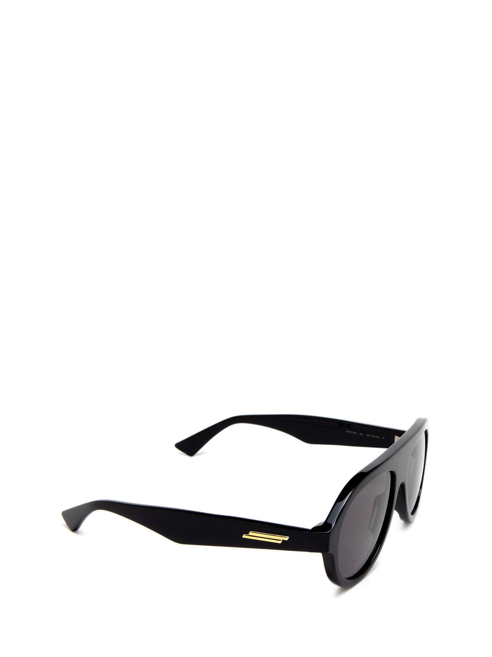 Shop Bottega Veneta Bv1214s Black Sunglasses