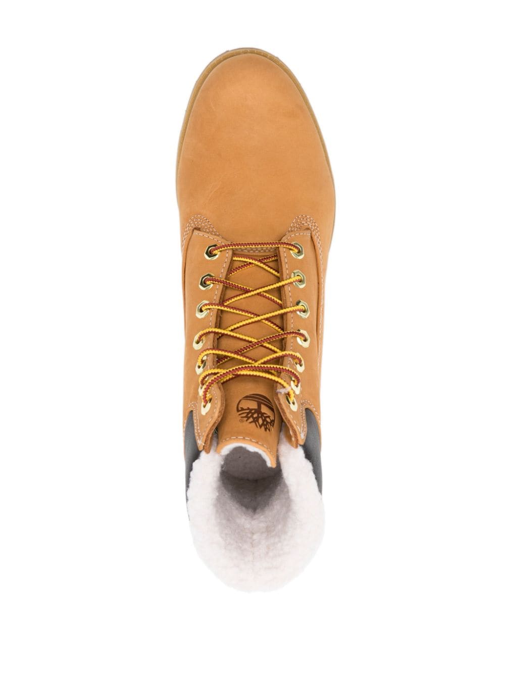 Timberland Laced Ankle Boot With Logo In Multi