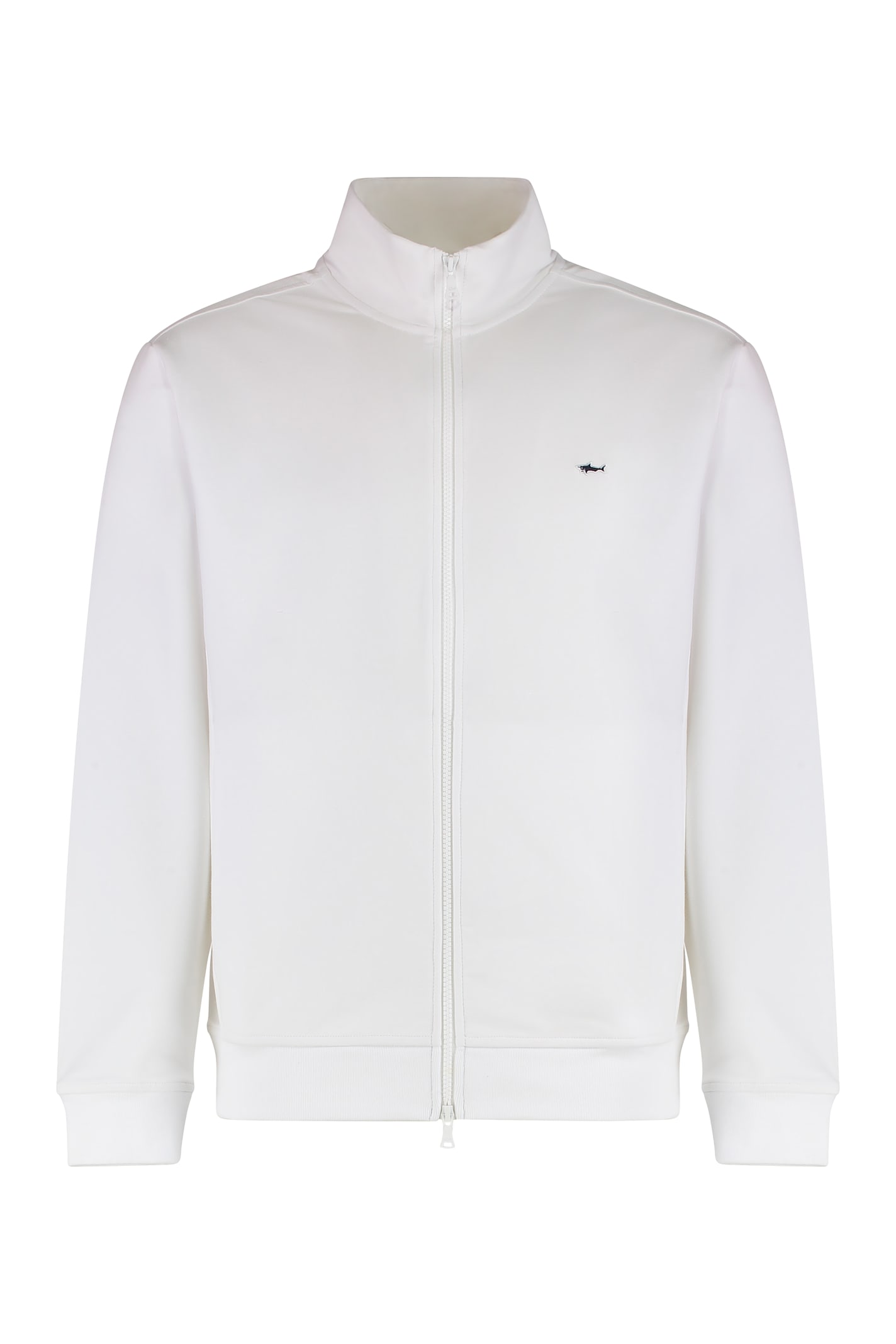 Paul&amp;shark Cotton Full-zip Sweatshirt In White