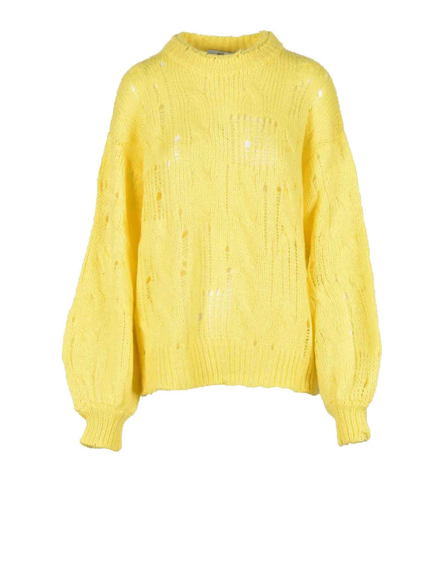 MSGM Womens Yellow Sweater