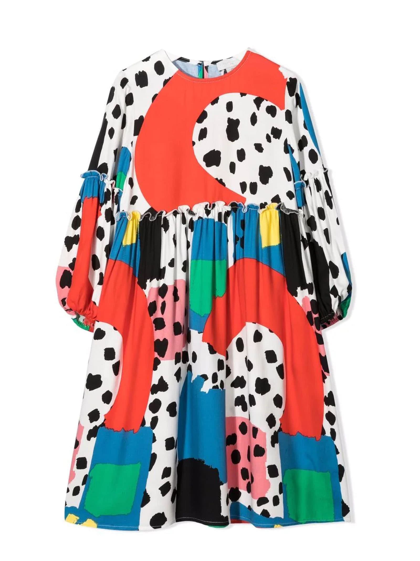 Stella McCartney Kids Multicolour Dalmation Graphic-print Dress