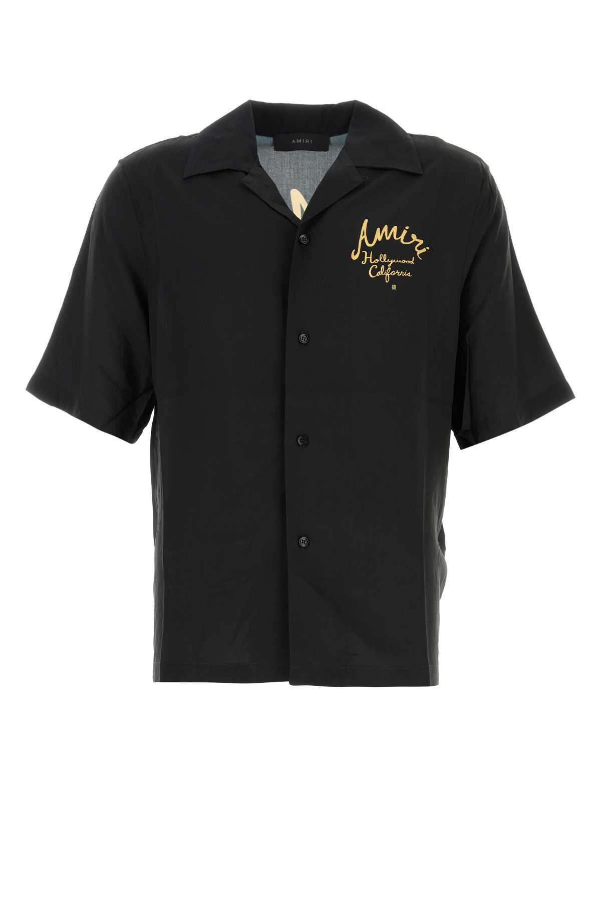 AMIRI Black Viscose Hollywood Camp Shirt