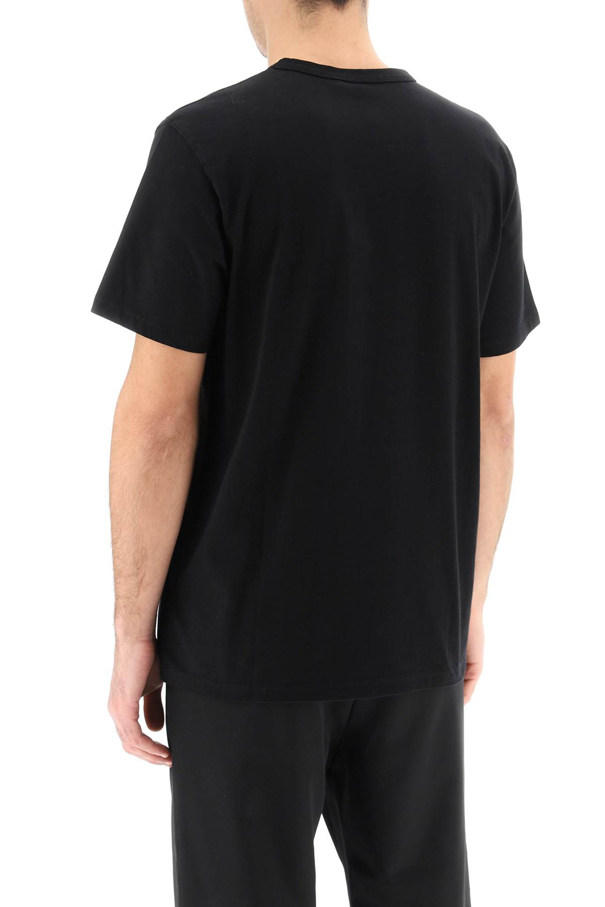 Shop Maison Kitsuné Chillax Fox T-shirt In Black