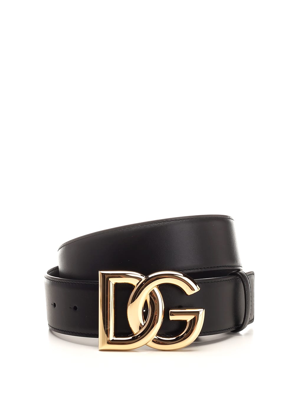 Shop Dolce & Gabbana Dg Buckle Belt In Nero