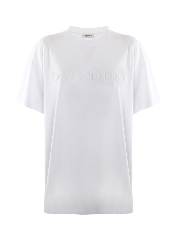 Dondup Cotton T-shirt With Tone-on-tone Embroidered Logo