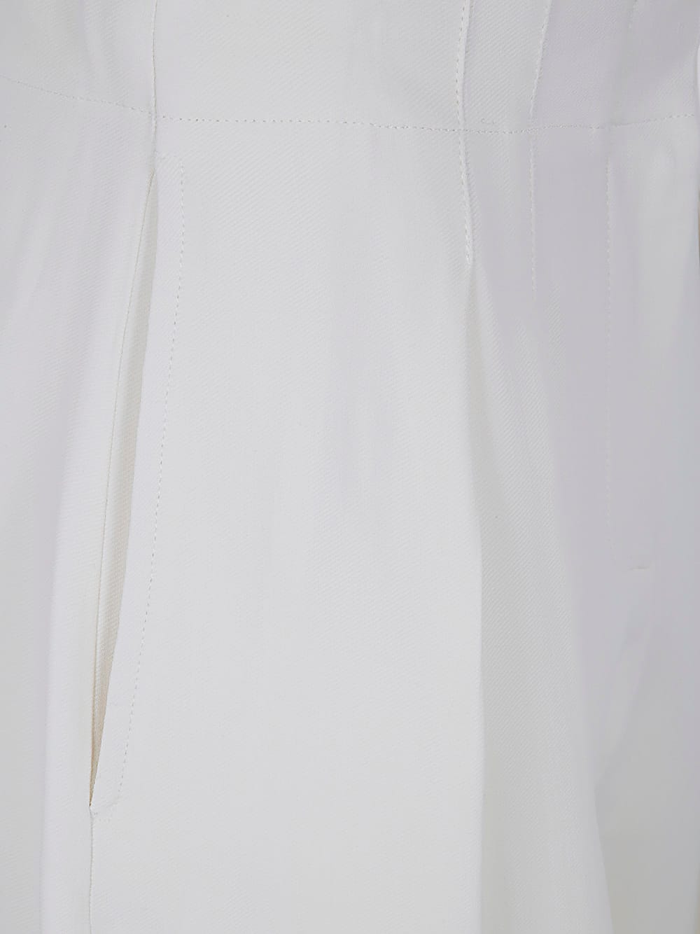 Shop Mugler Pa0448 Trousers In Off White