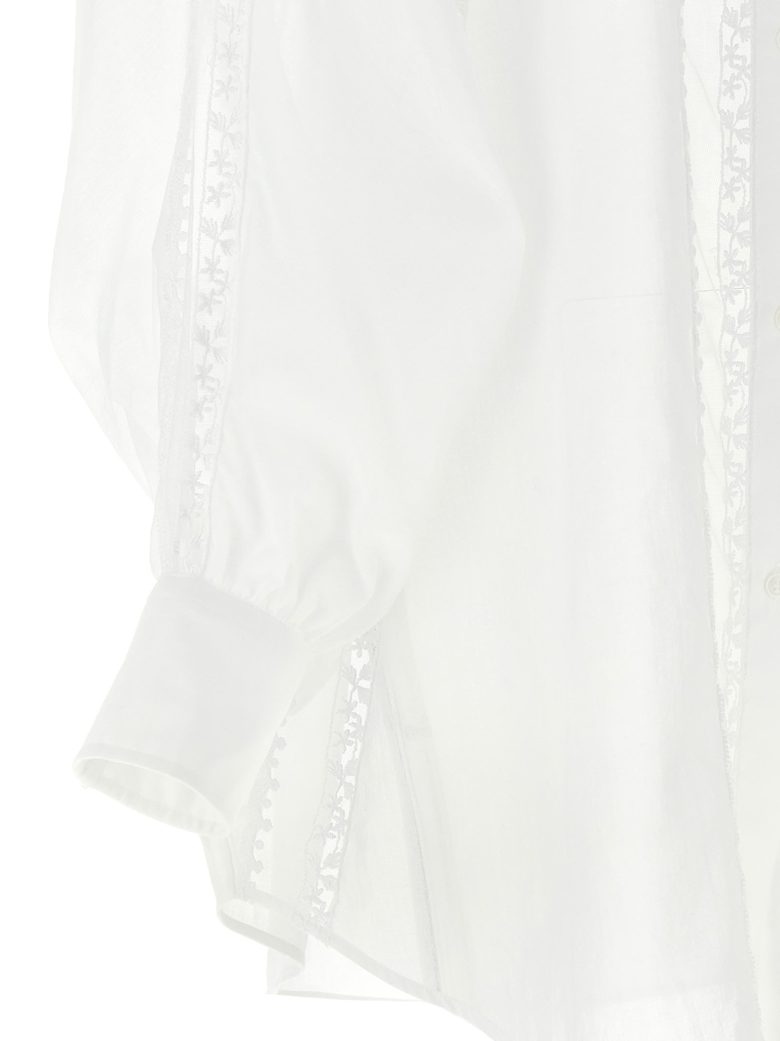 ERMANNO SCERVINO MACRAMÉ TULLE SHIRT