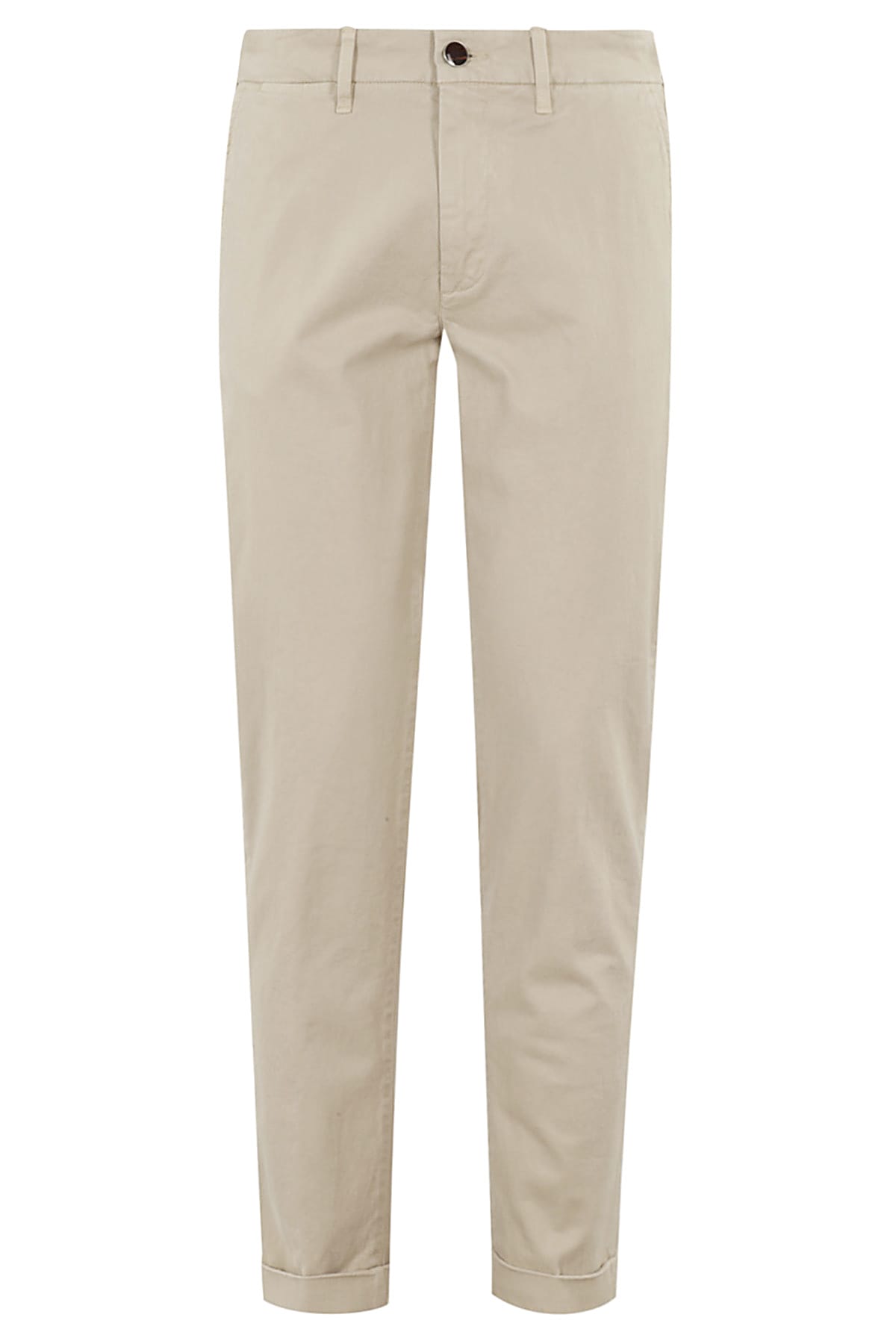 Shop Re-hash Mucha Chinos Gabardina Stretch In Beige