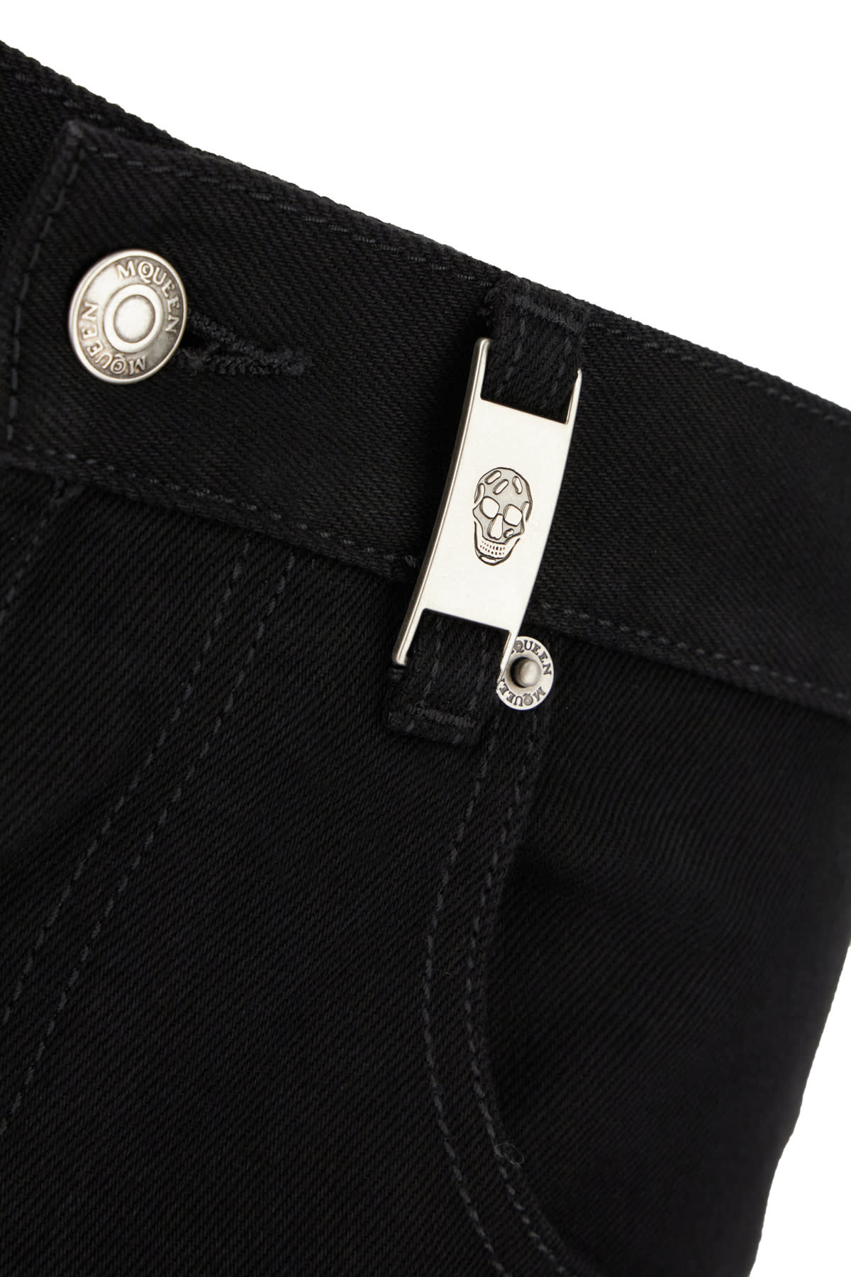 Alexander Mcqueen Straight-leg Cotton Jeans In Black