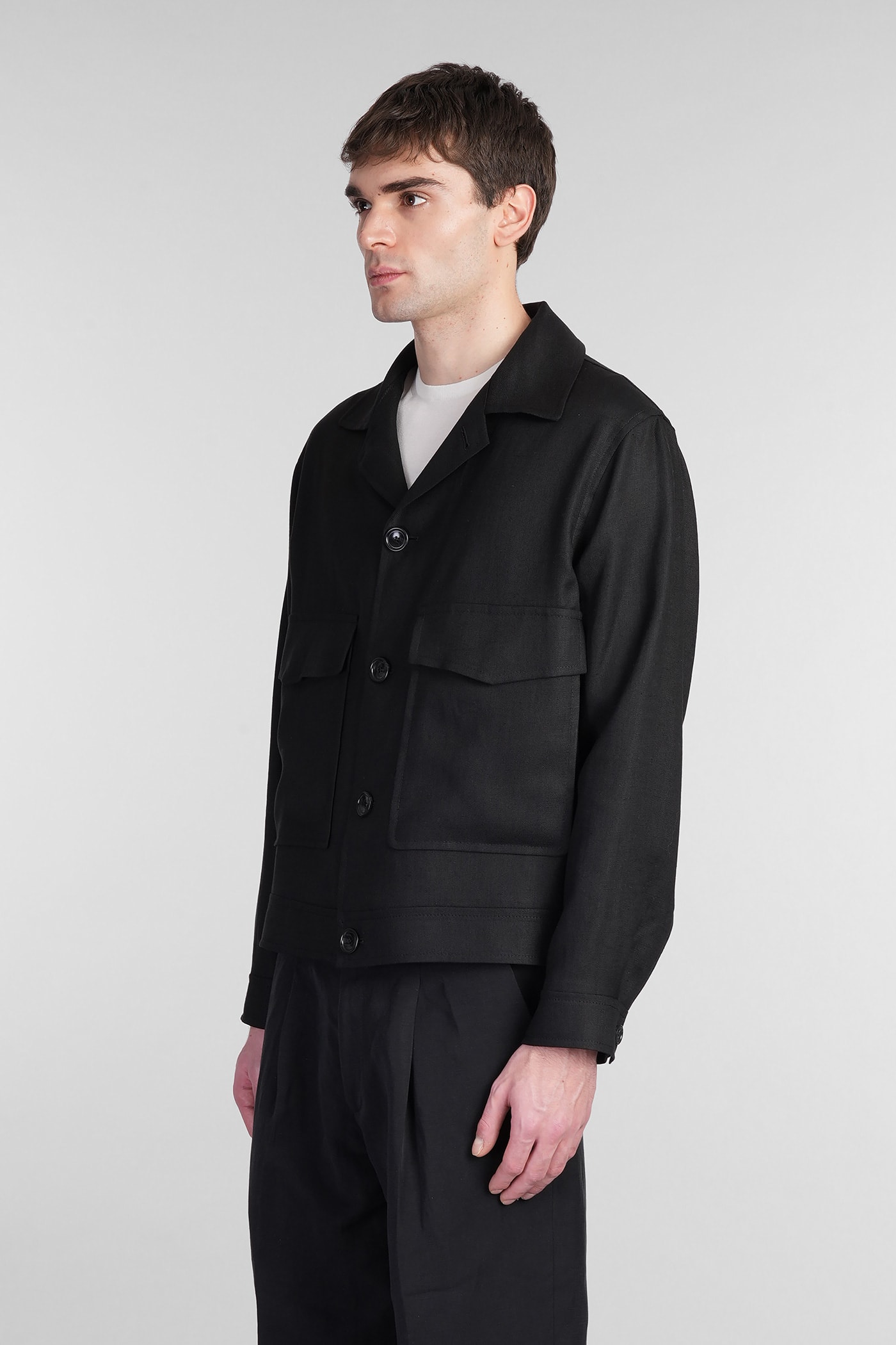 Tagliatore Amir Casual Jacket In Animal Print