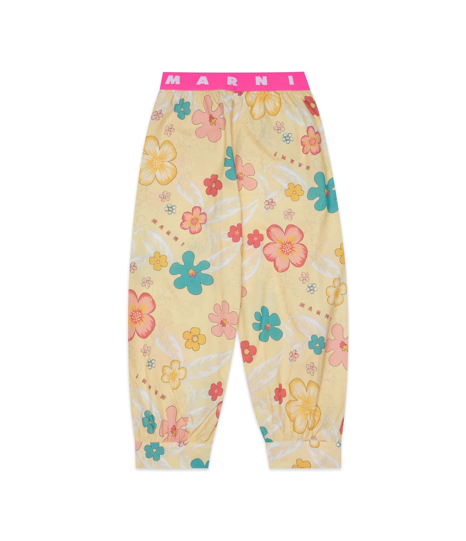 MARNI STRAIGHT FLORAL TROUSERS