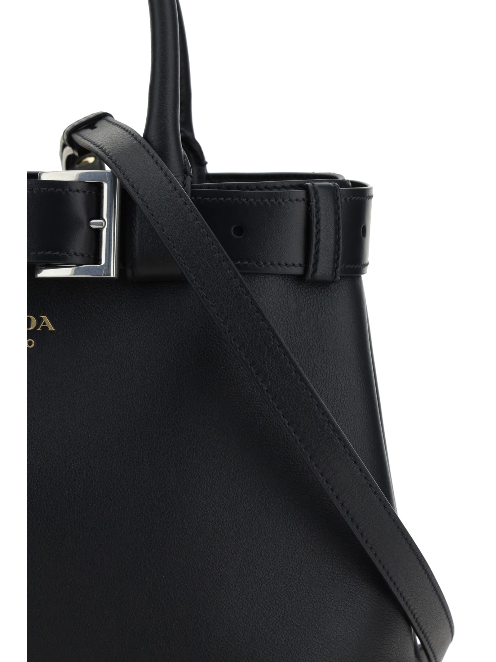 Shop Prada Handbag In Nero