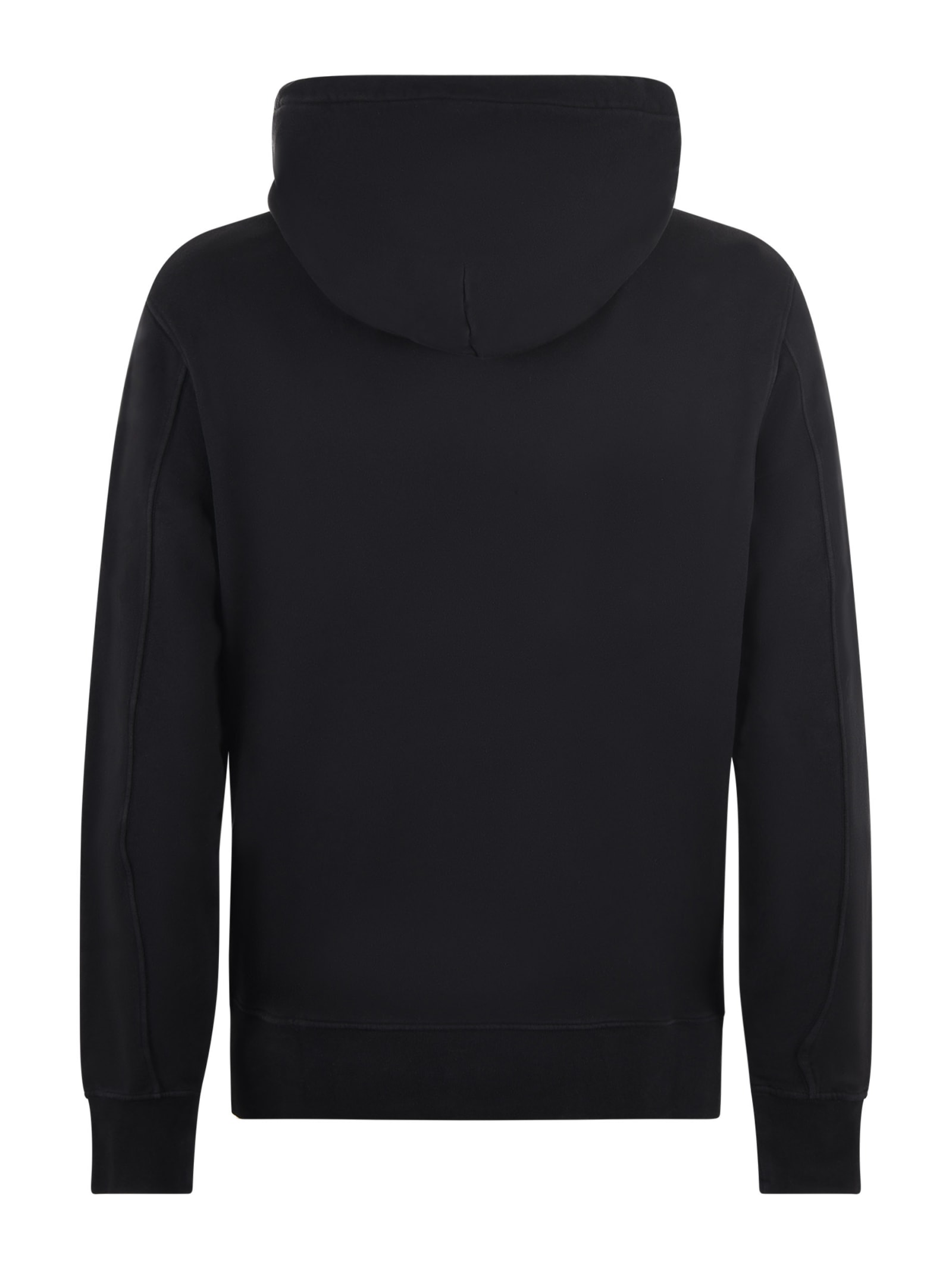 Shop C.p. Company Hoodie  In Cotton In Black