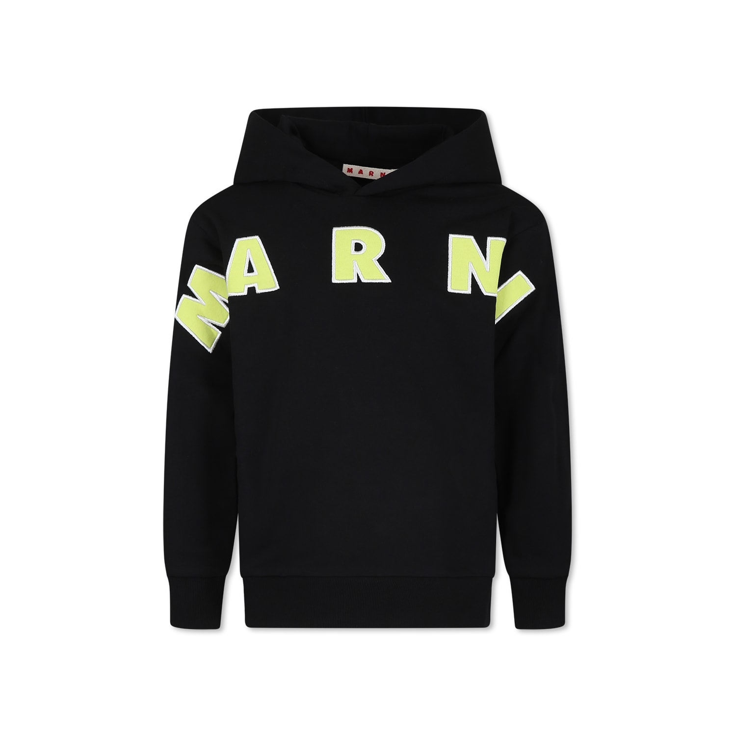 Marni Black Sweat-shirt For Kids With Logo