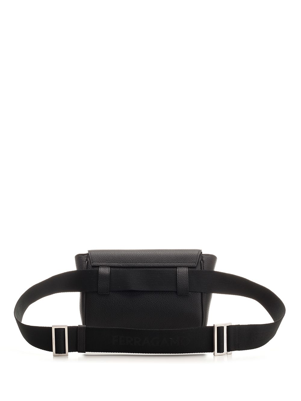 Ferragamo Leather Bum Bag In Black