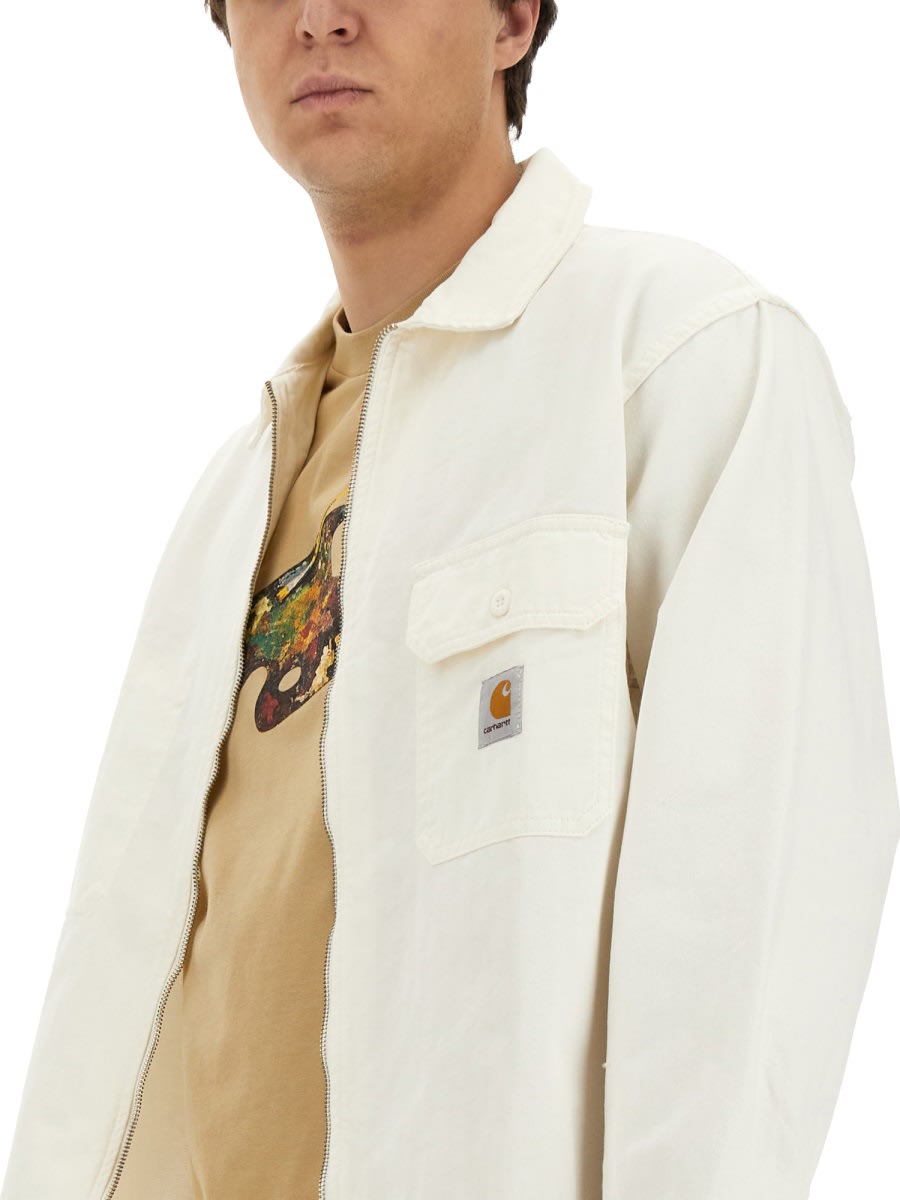 Shop Carhartt Jacket With Logo In White