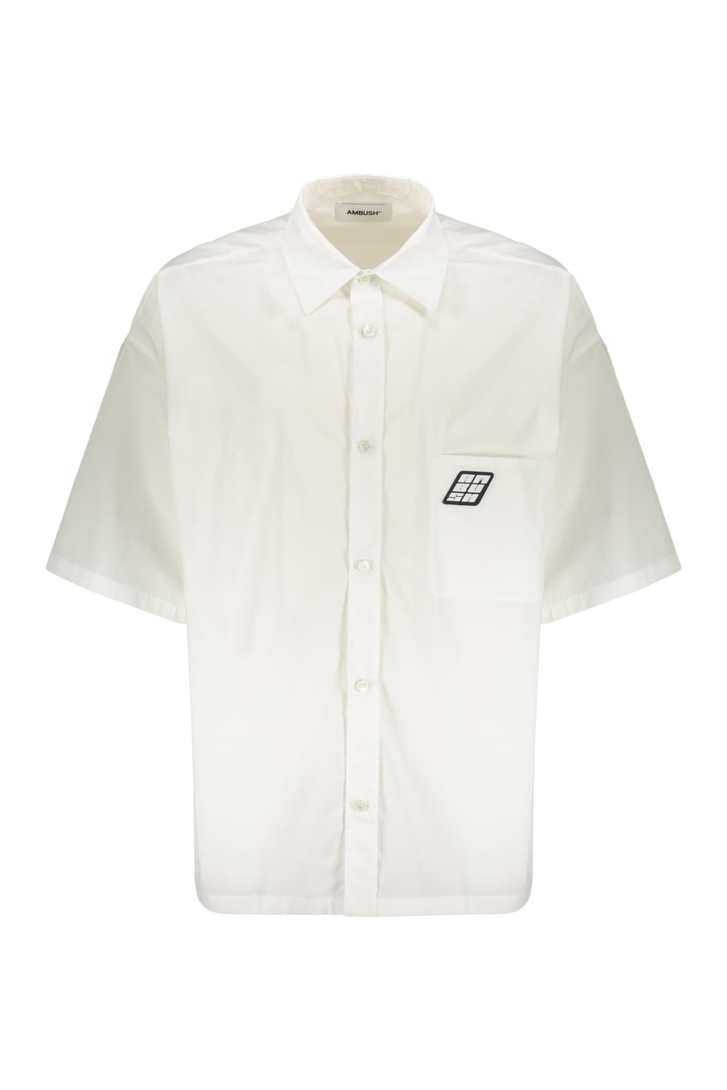 Shop Ambush Cotton Shirt In White