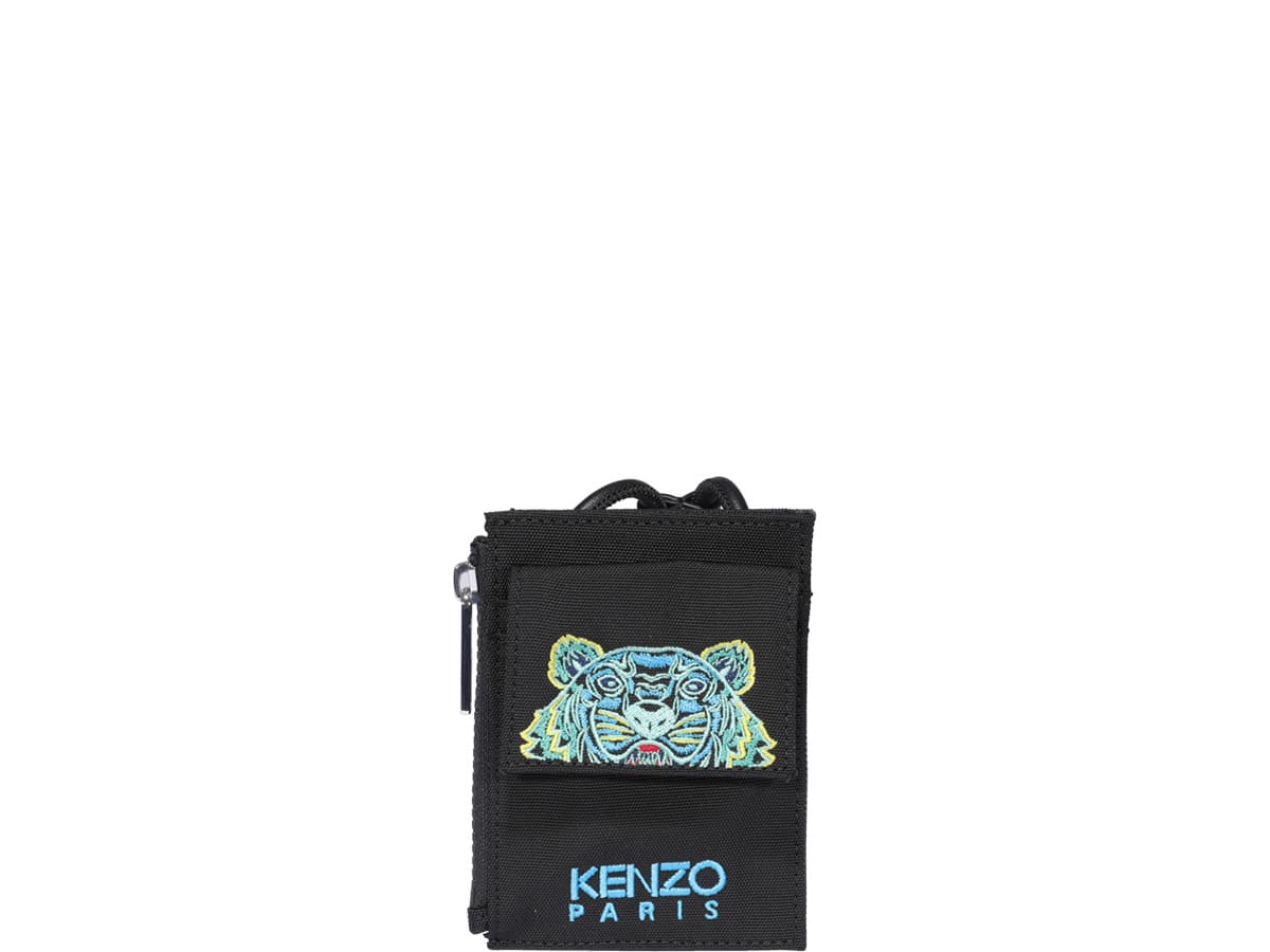 Kenzo Cardholder On Strap In Black