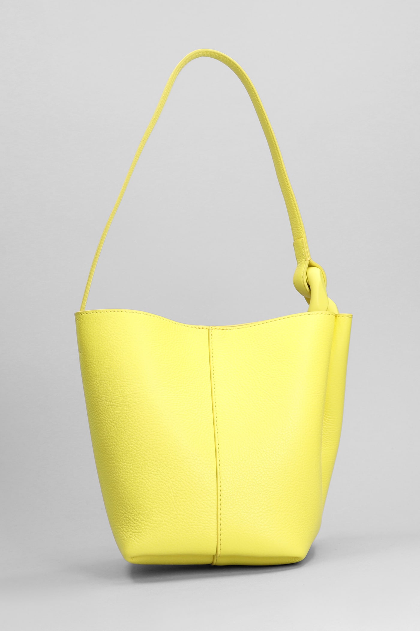 Shop Jw Anderson Corner Shoulder Bag In Yellow Leather