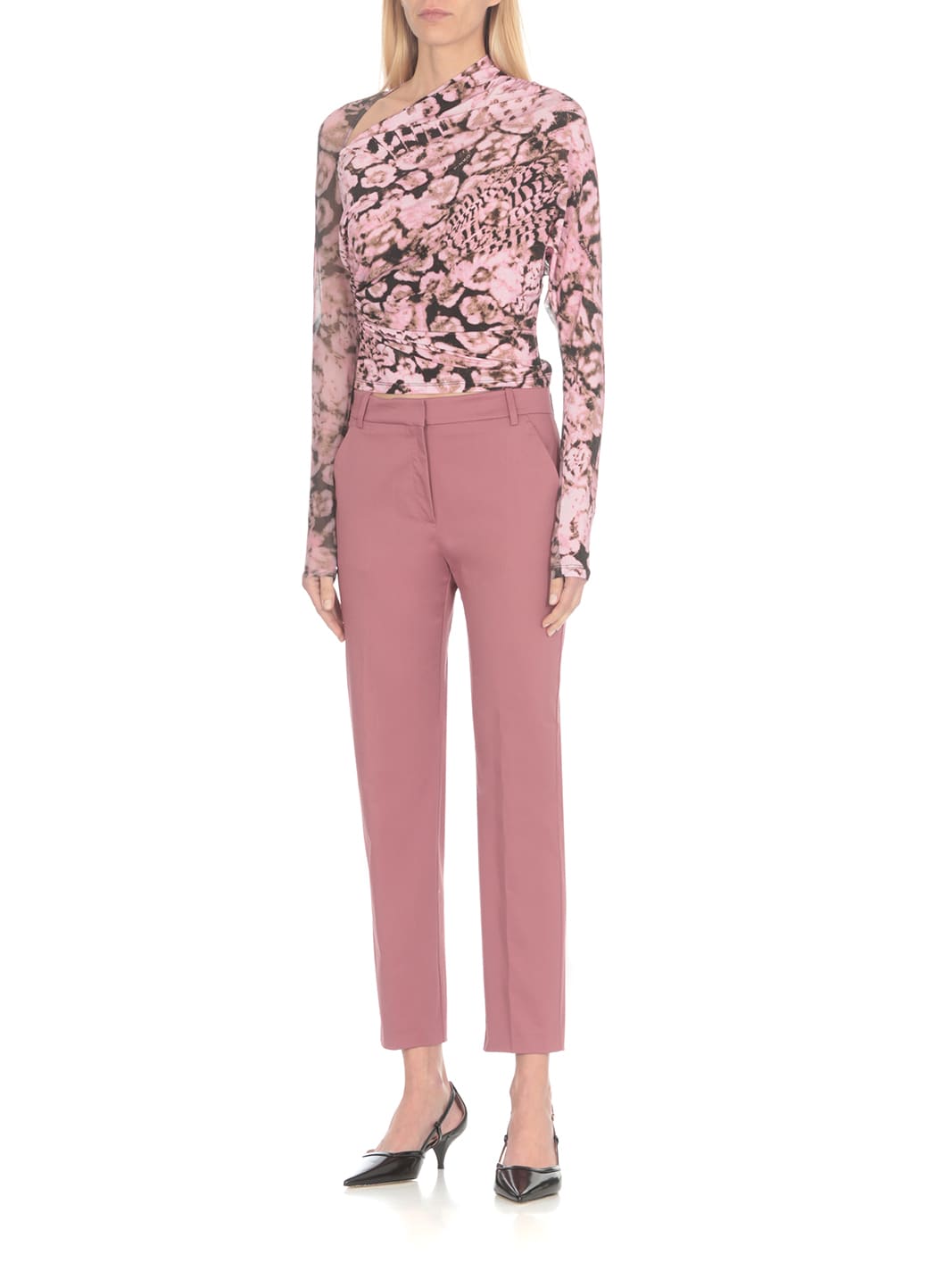 Shop Pinko Bello Pants In Pink