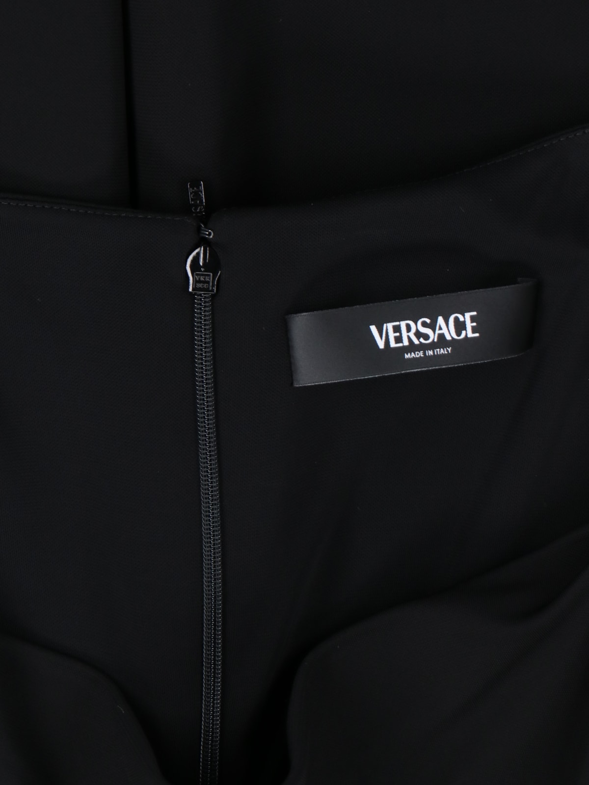 Shop Versace Medusa Midi Dress 95 In Black