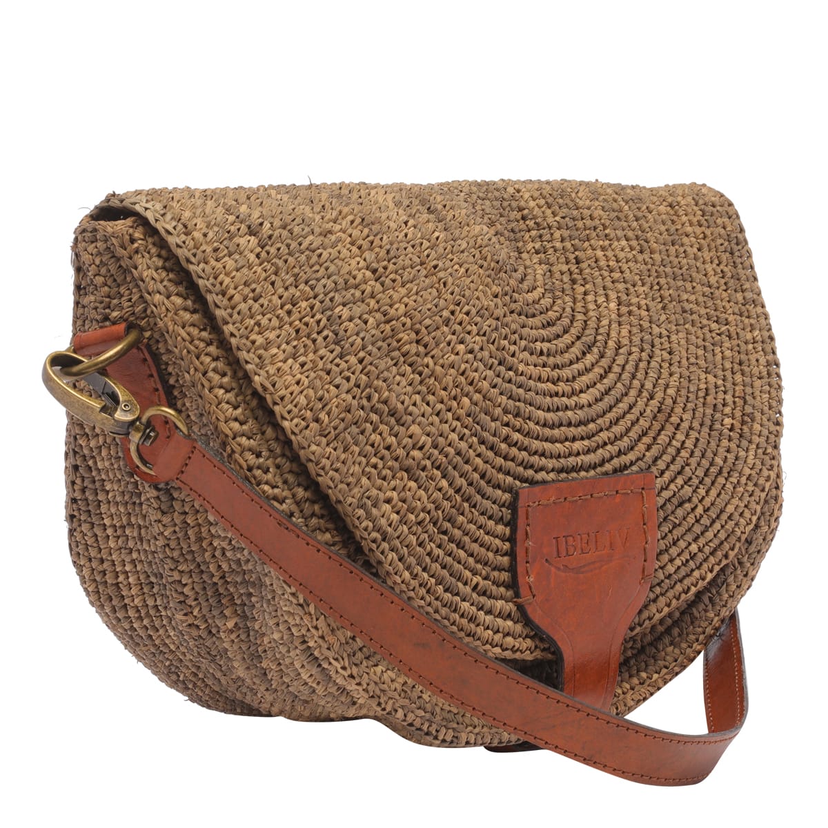 Shop Ibeliv Tiako Crossbody Bag In Brown