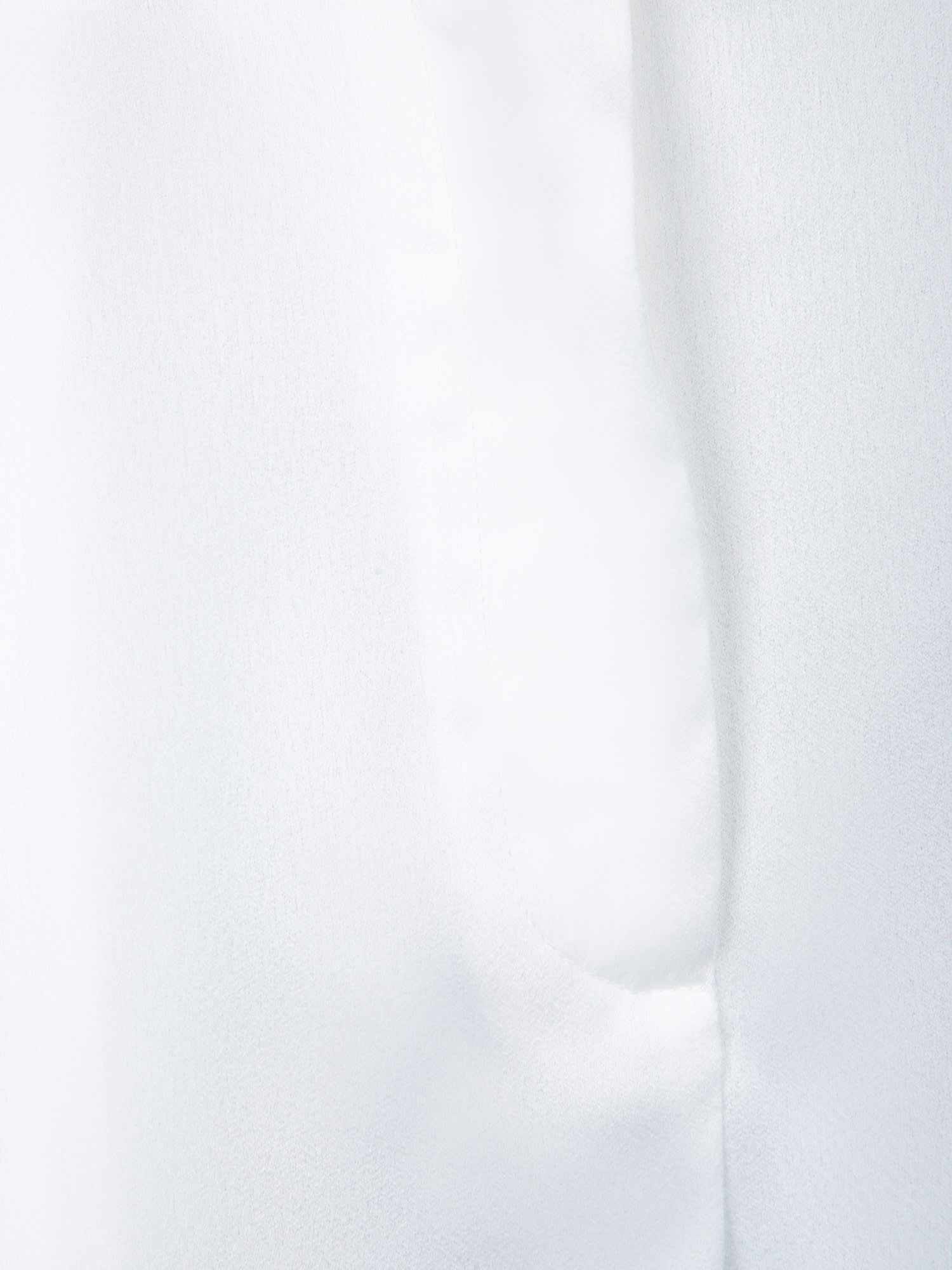 GENNY WHITE SATIN BAGGY PANTS