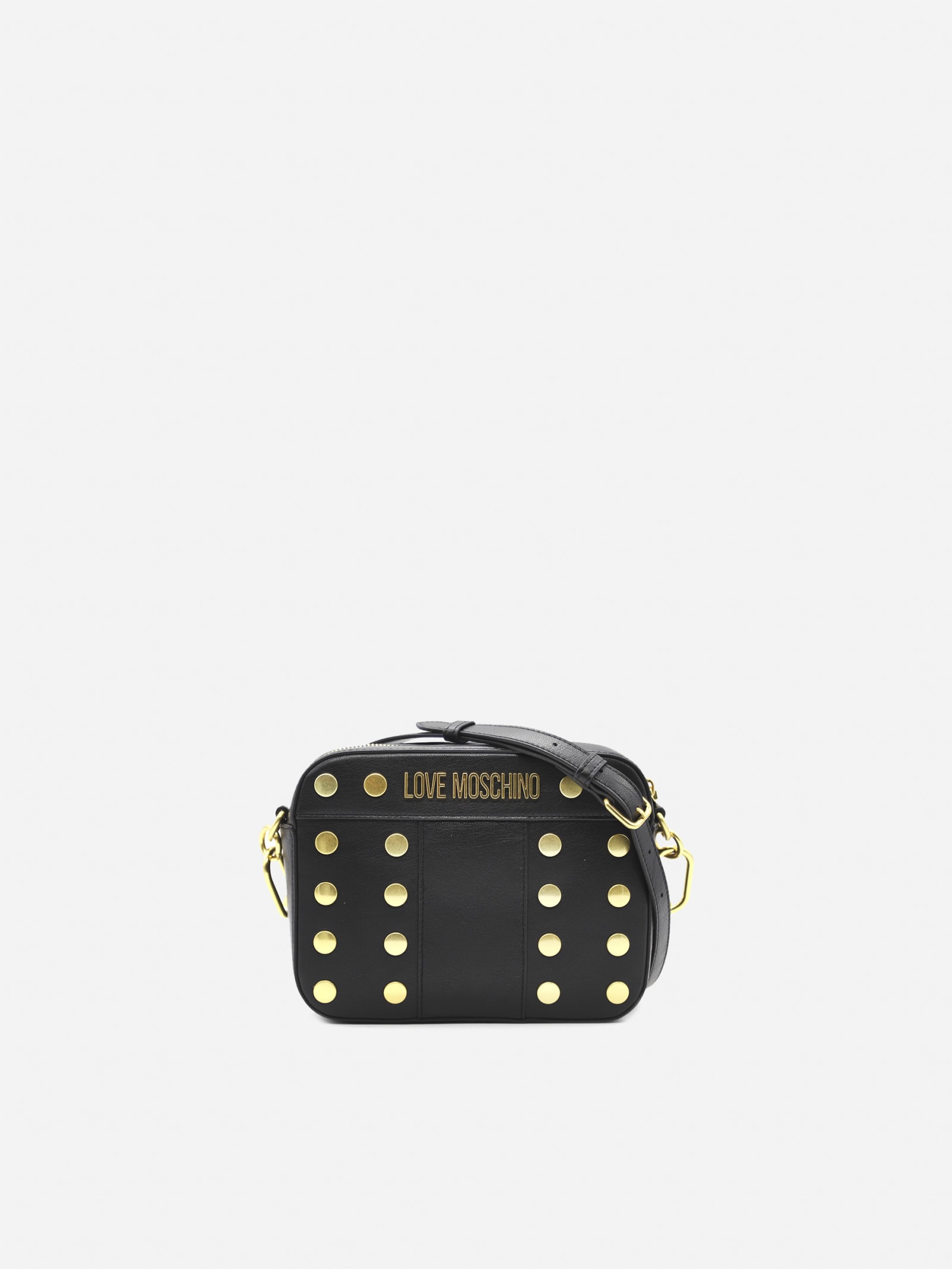 Love Moschino Camera Bag With All-over Studs Detail