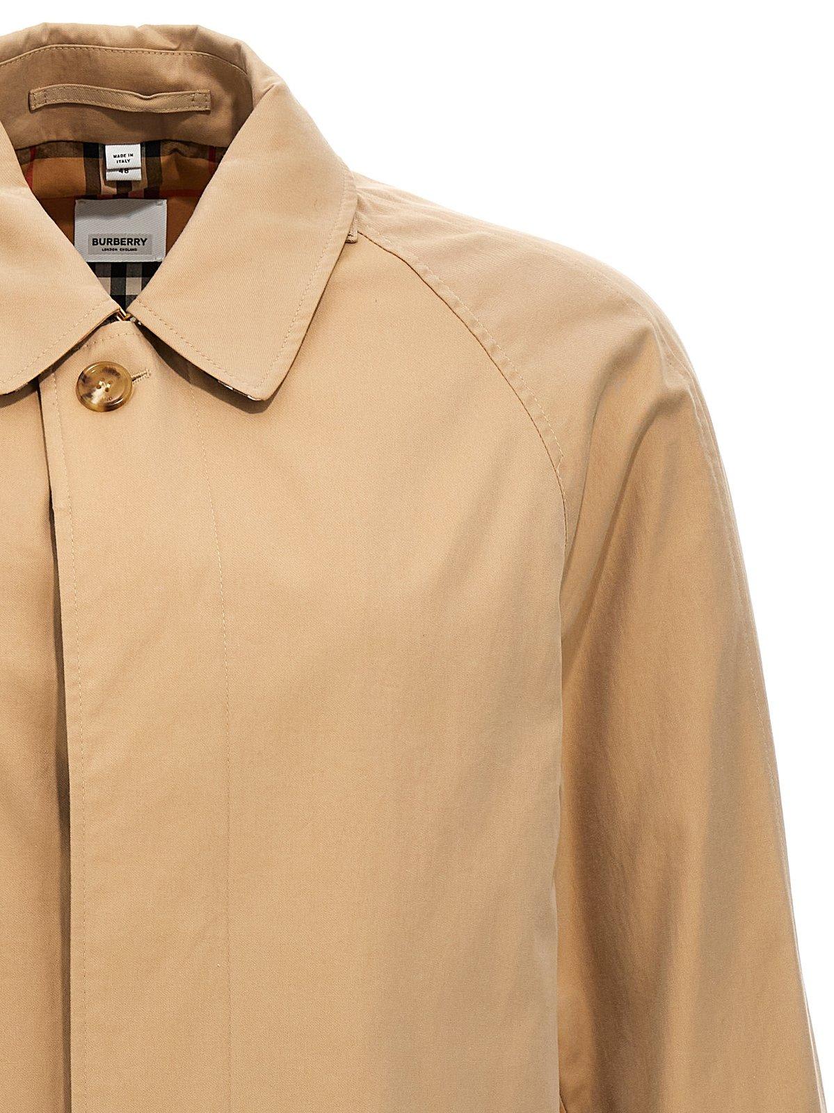 Shop Burberry Camden Trench Coat In Honey