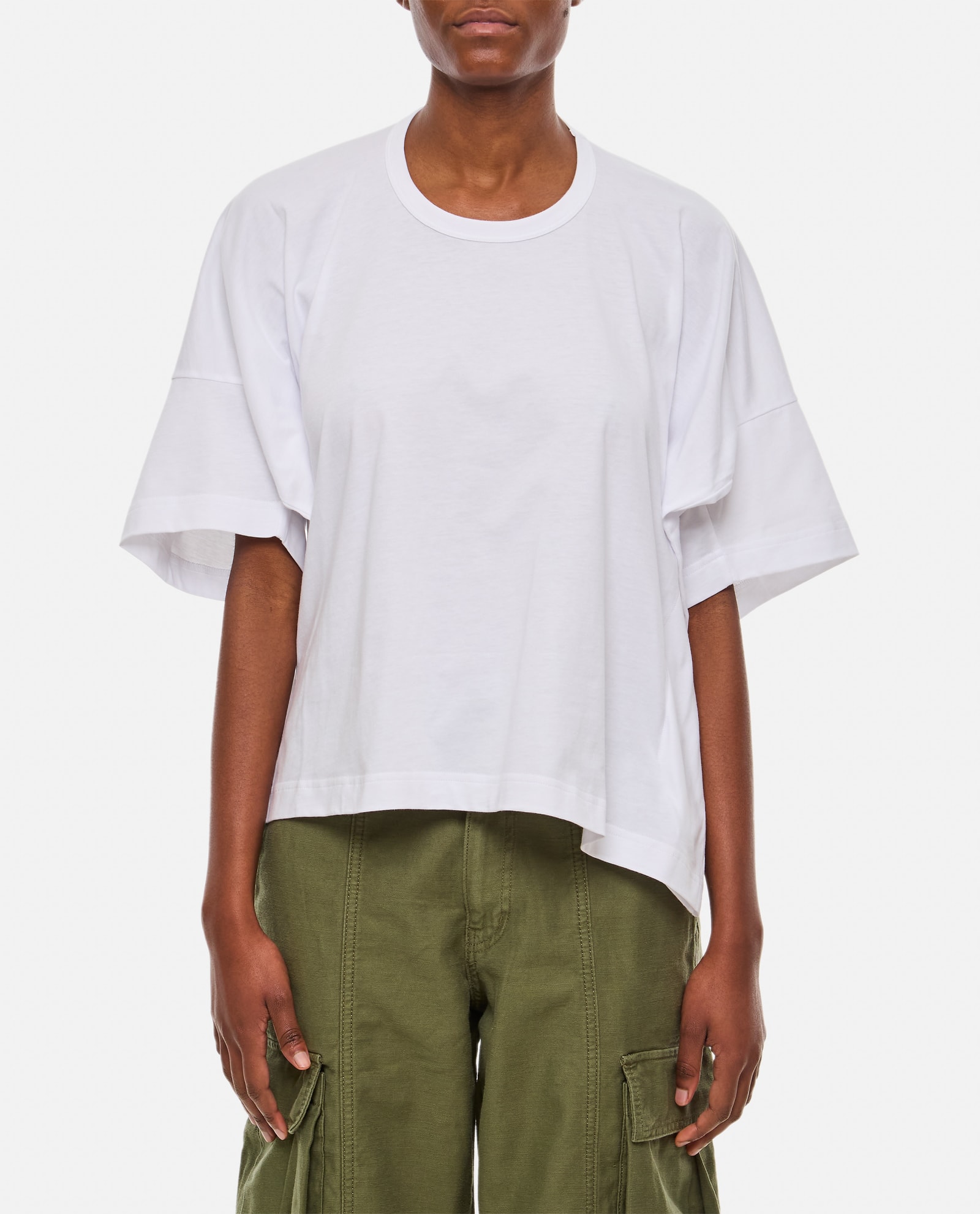 Shop Plan C Relaxed Fit Jersey T-shirt In White