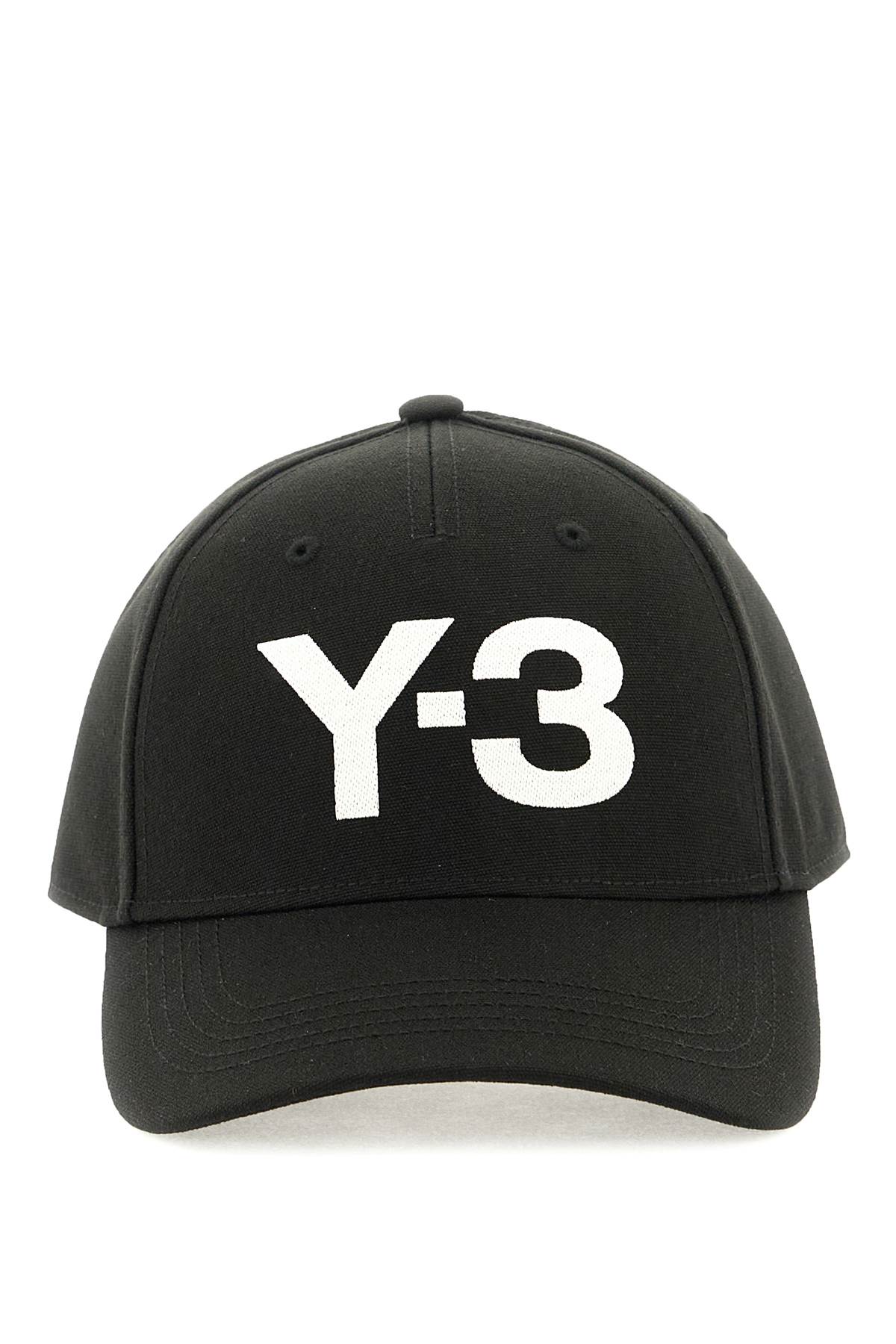 Black y-3 Logo Cap