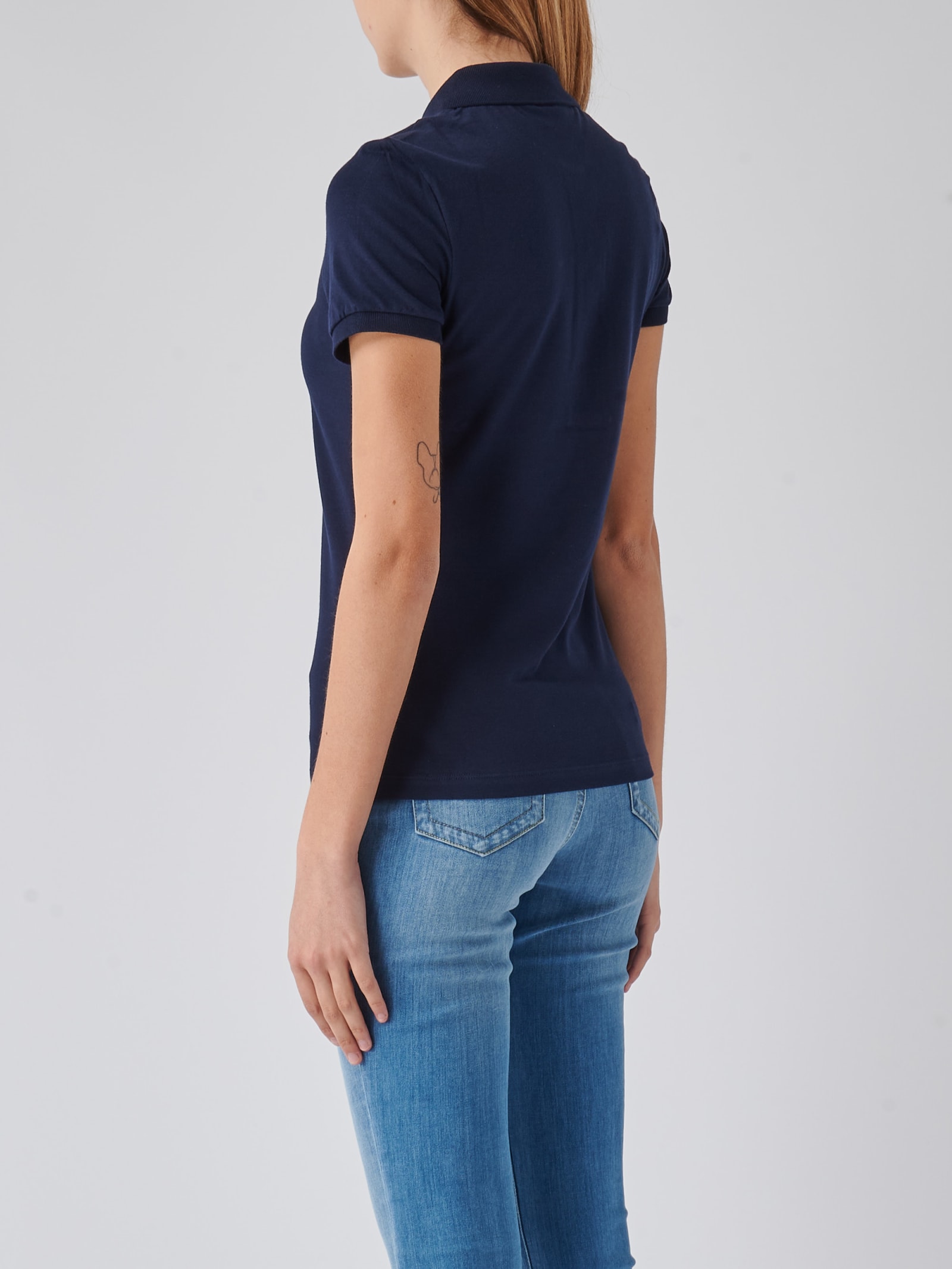 Shop Lacoste Cotton T-shirt In Navy