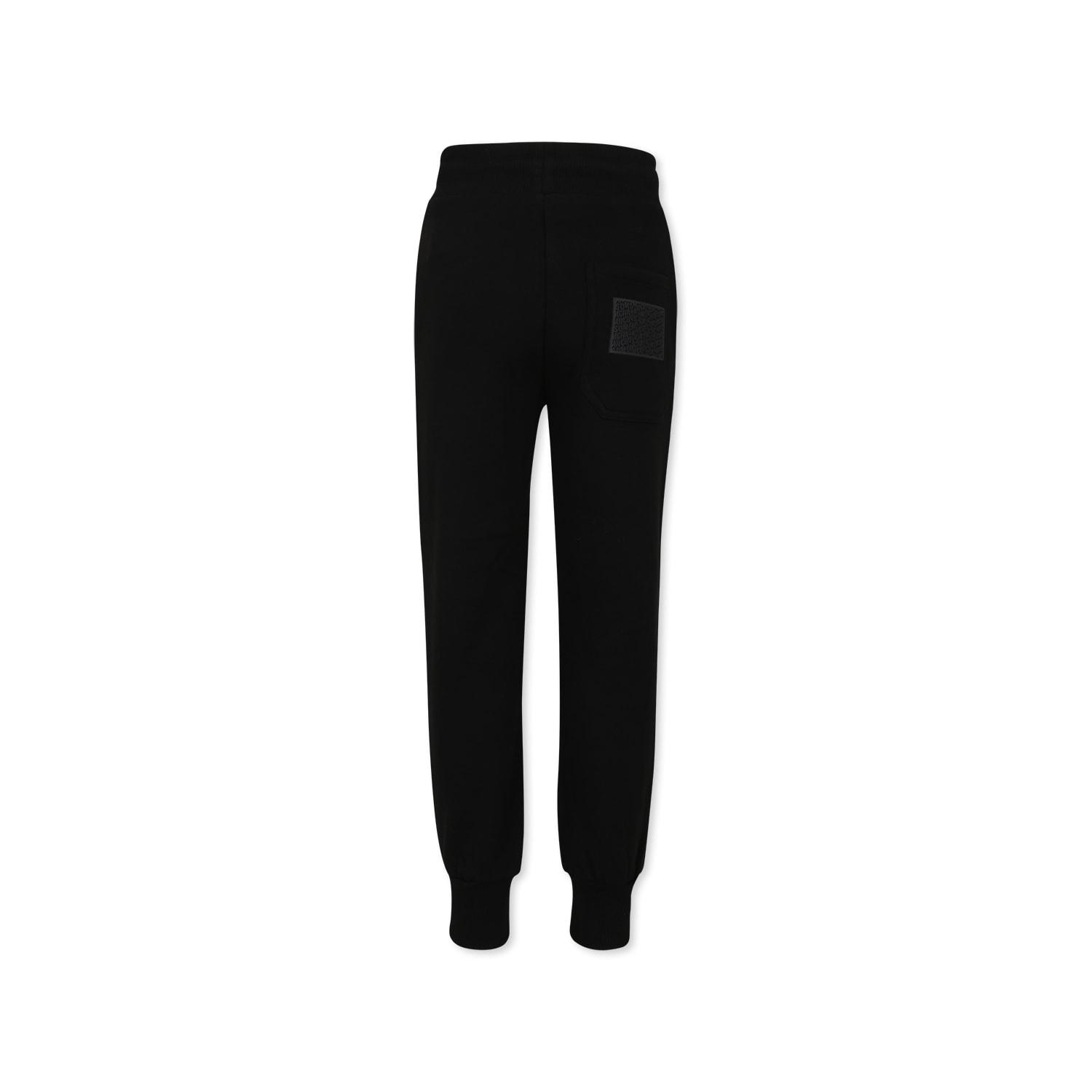 Marc Jacobs Black Trousers For Kids With Logo In Black