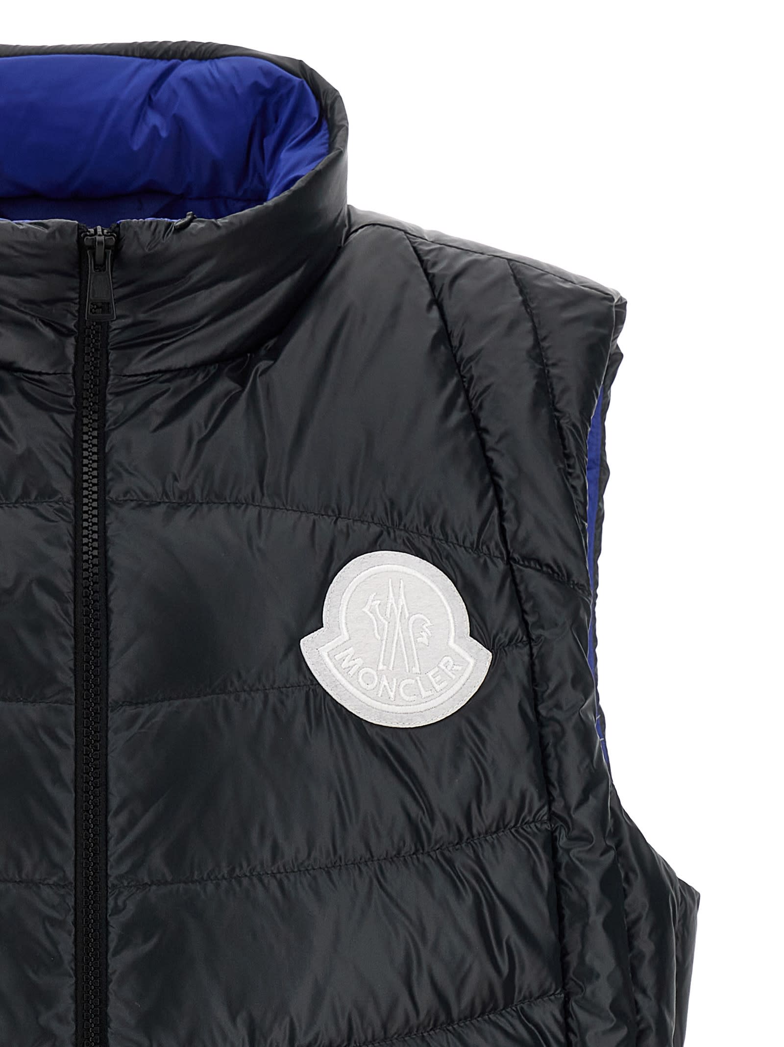 Shop Moncler Menelao Vest In Black