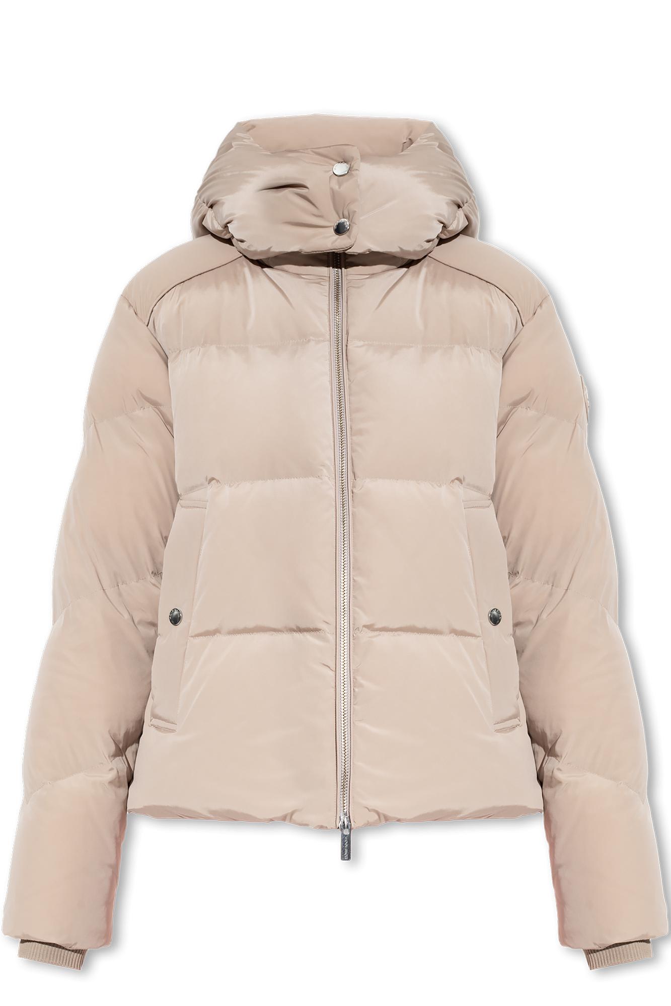 Shop Woolrich Alsea Down Jacket In Taupe