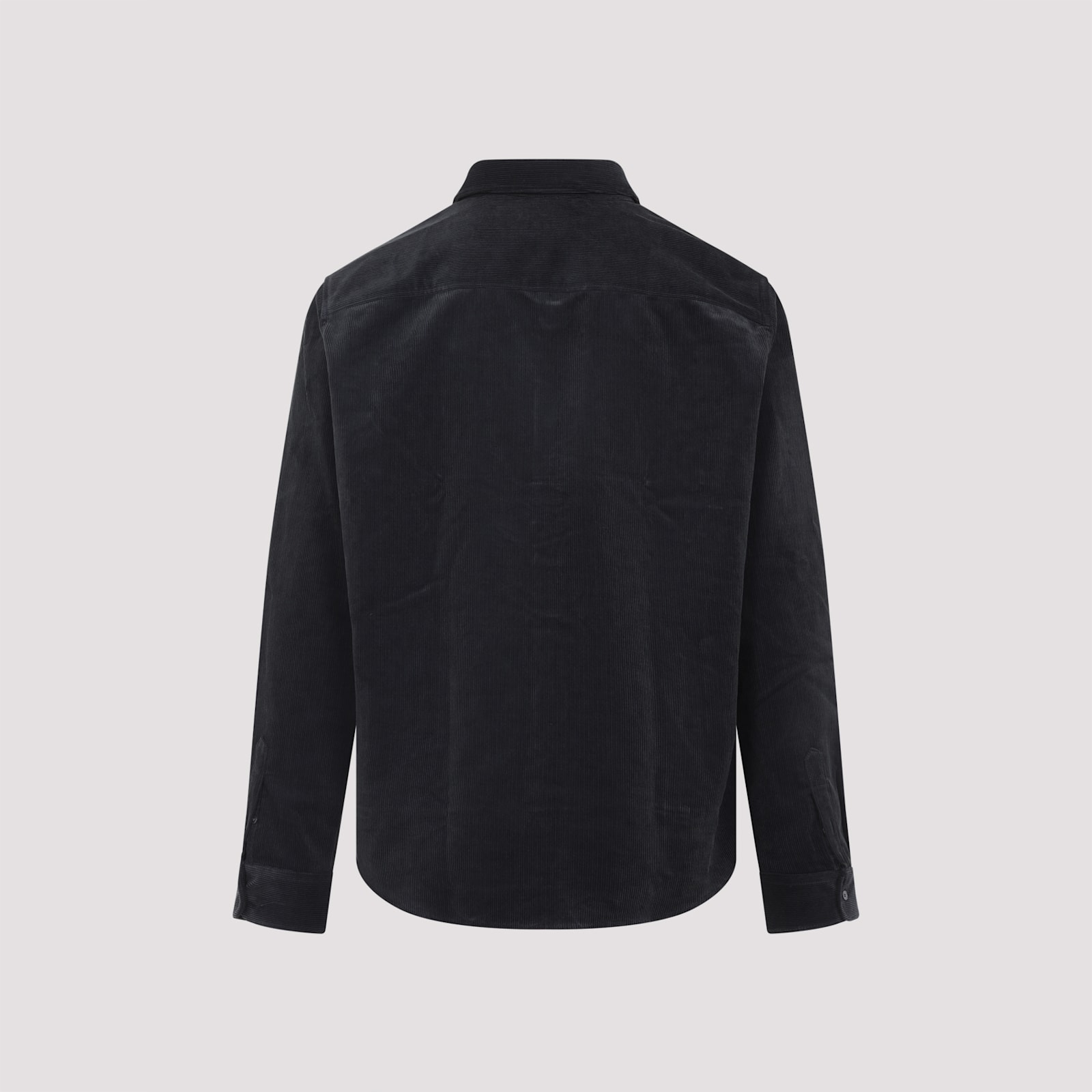 Ami Alexandre Mattiussi Black Cotton Shirt With Classic Button-down Collar In Black