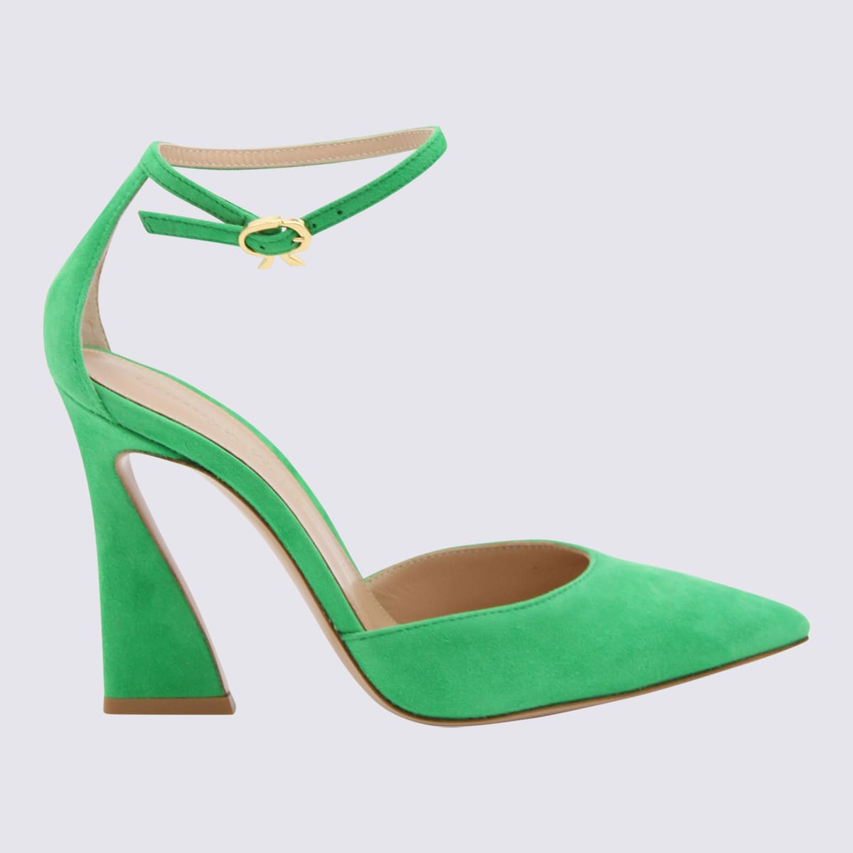 Green Suede Holly Pumps