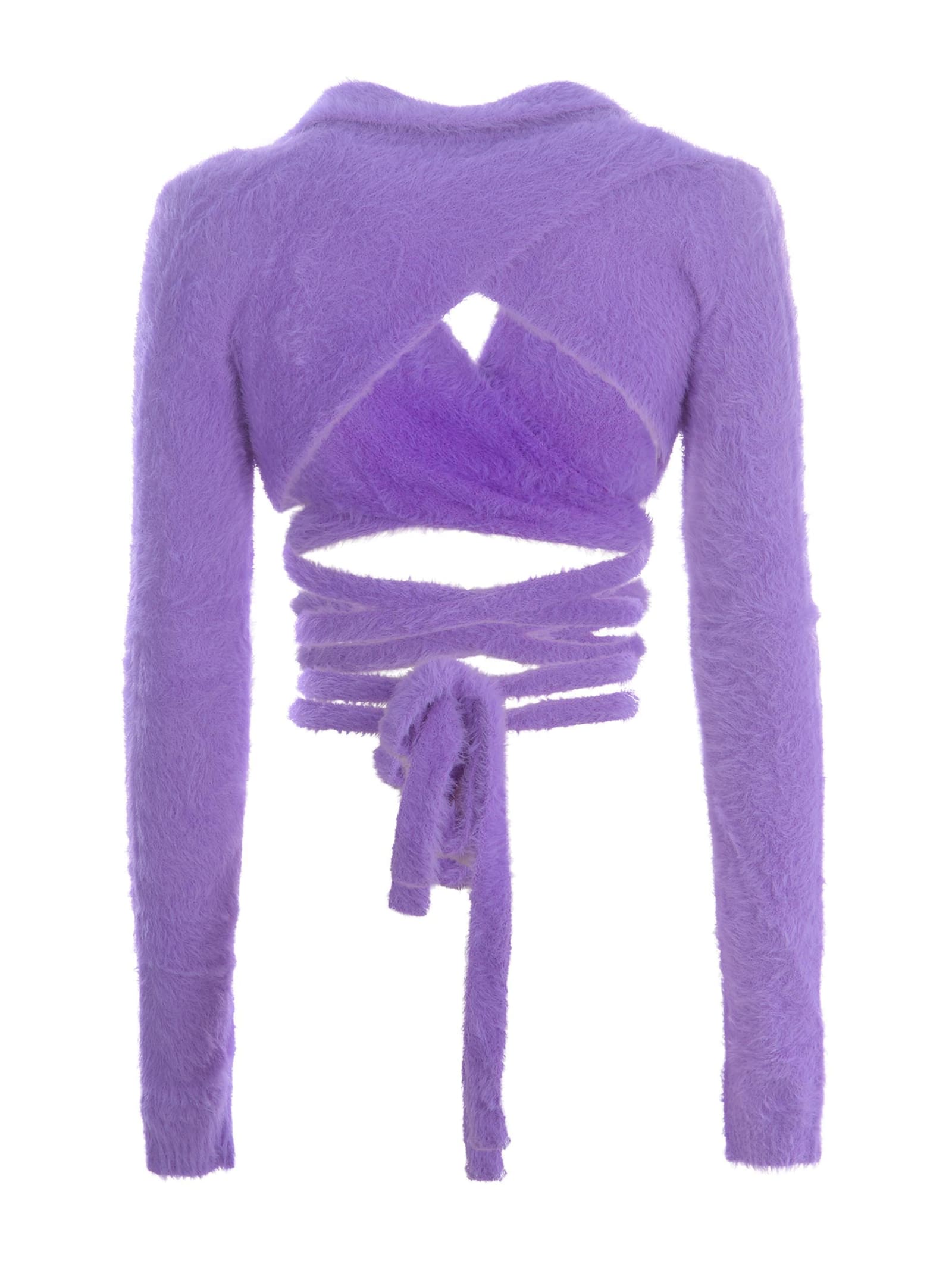 Shop Philosophy Di Lorenzo Serafini Sweater Philosophy In Knit In Viola