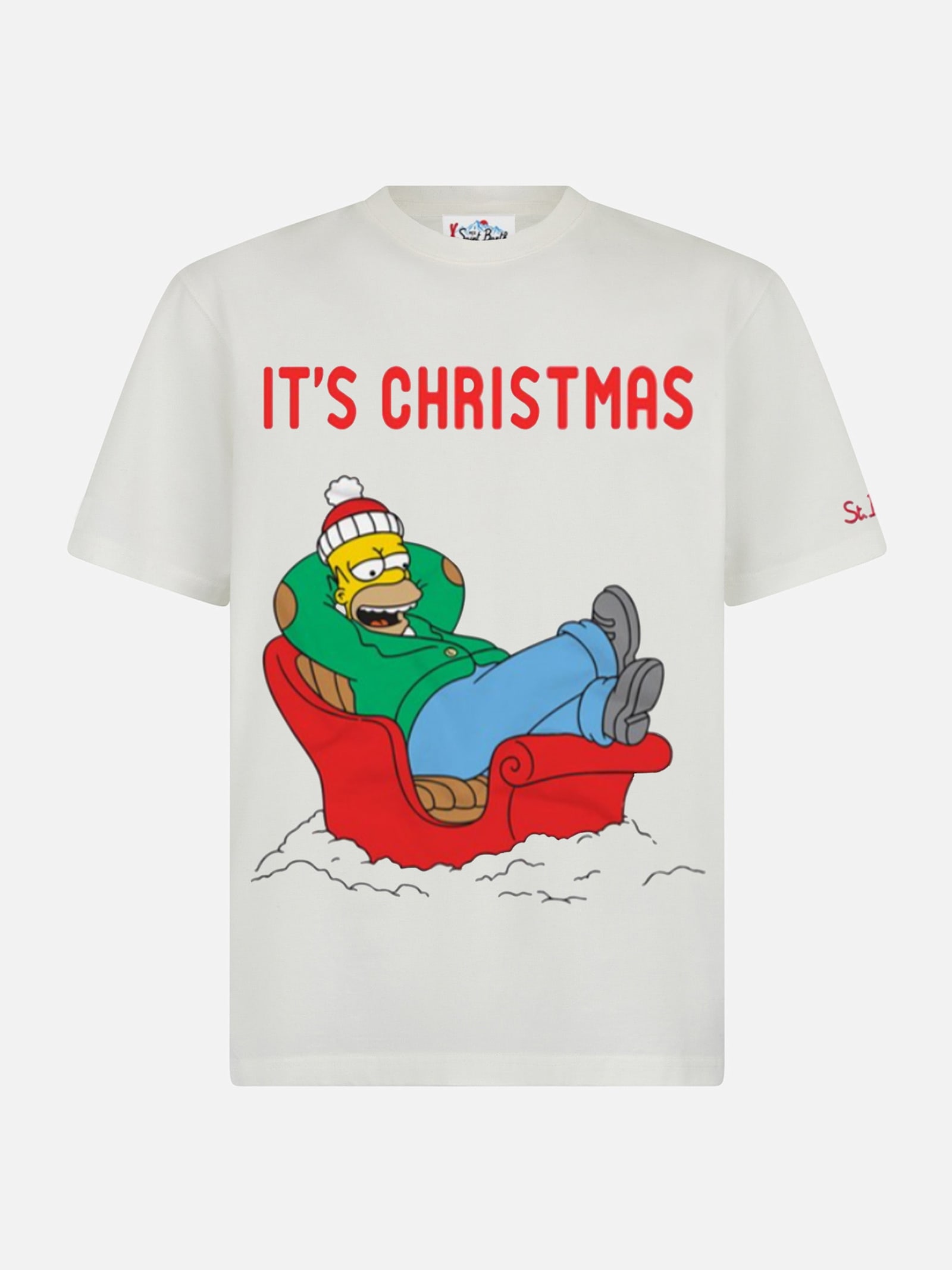 MC2 SAINT BARTH WINTER COTTON T-SHIRT ARNOTT WITH HOMER RELAX PRINT THE SIMPSON SPECIAL EDITION