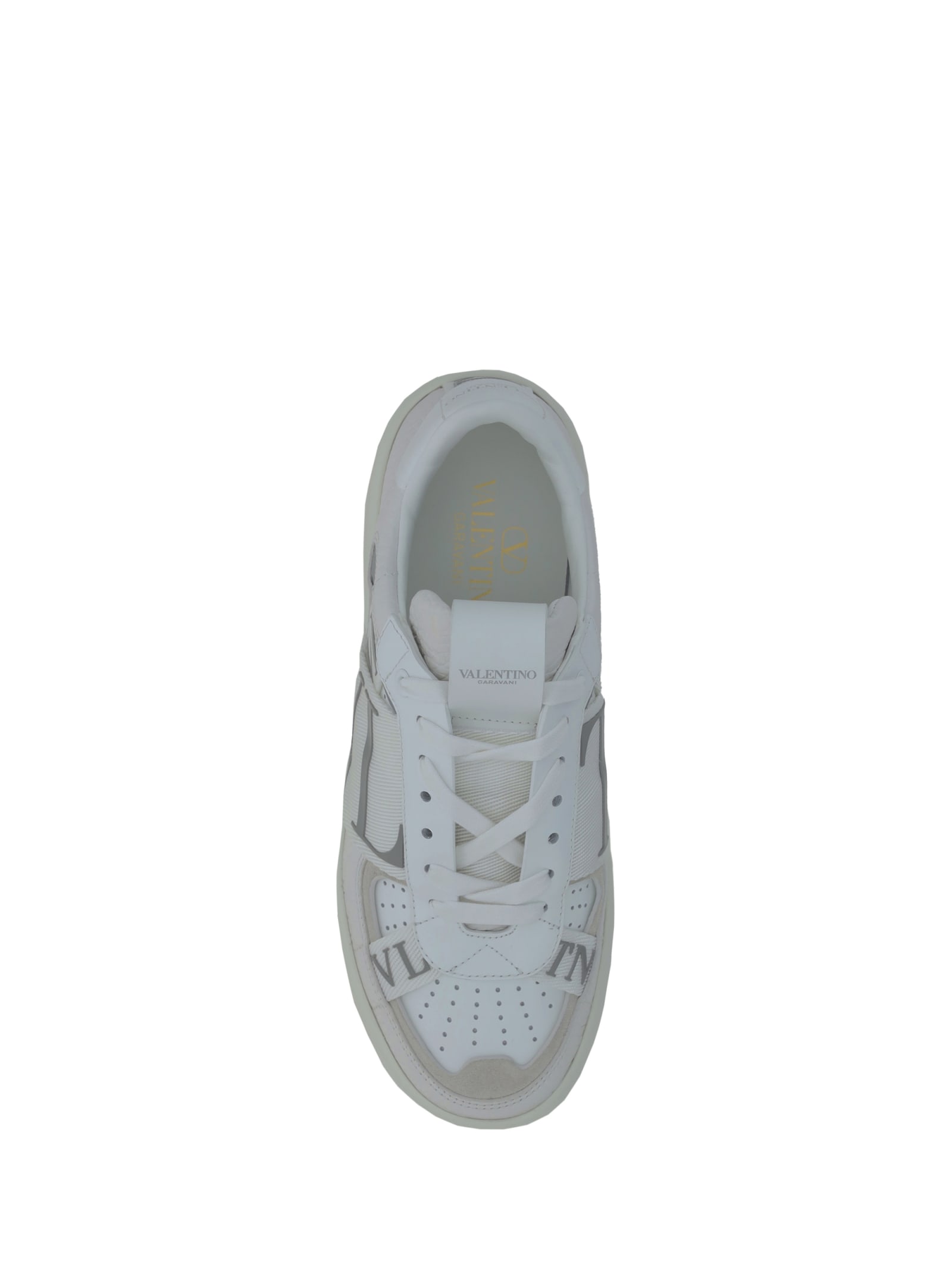 Shop Valentino Garavani Vl7n Sneakers In Bianco/bia-pastel Grey/bia/ghiaccio/bian