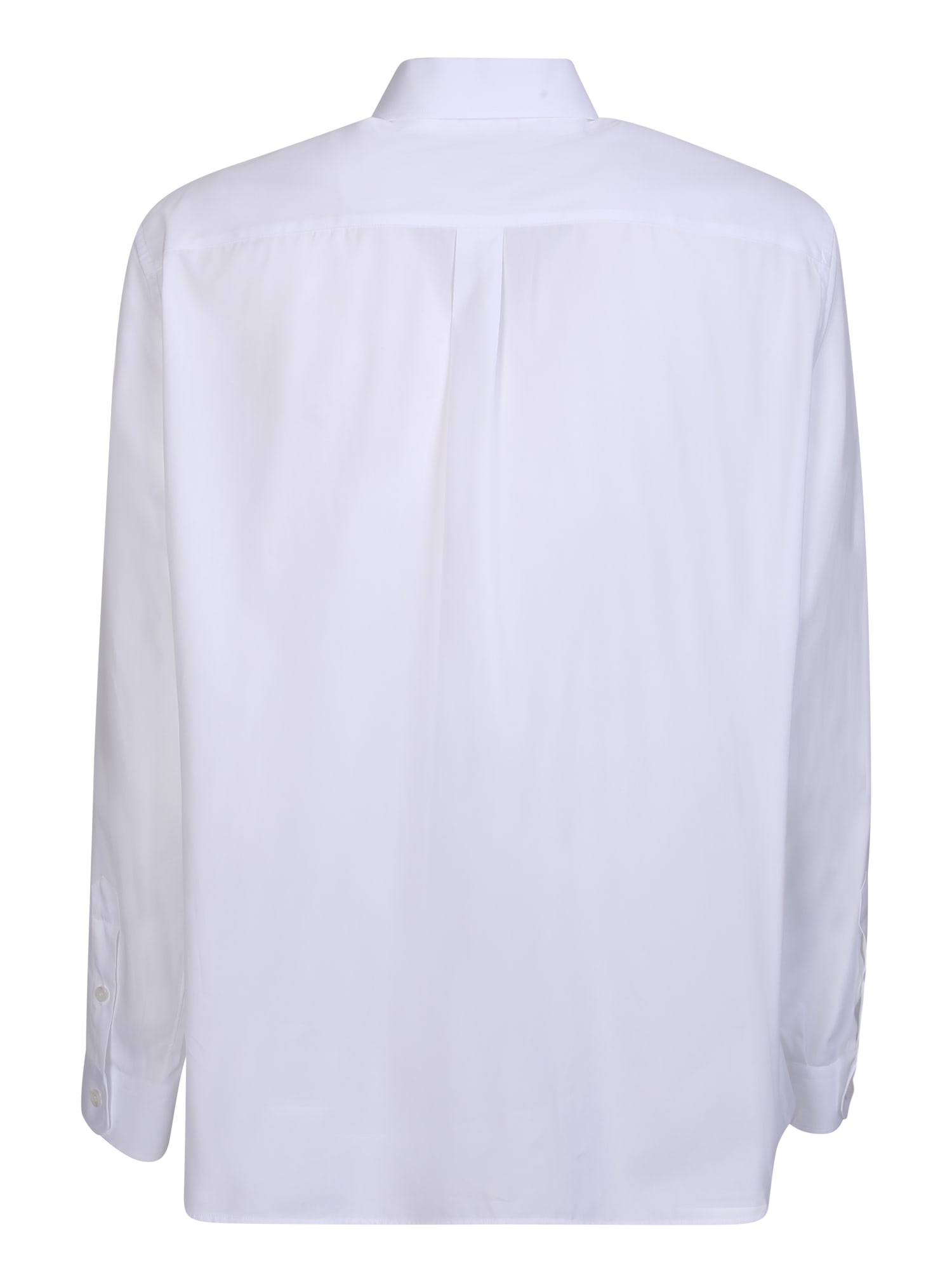 Shop Dolce & Gabbana Chest Logo Patch White Shirt