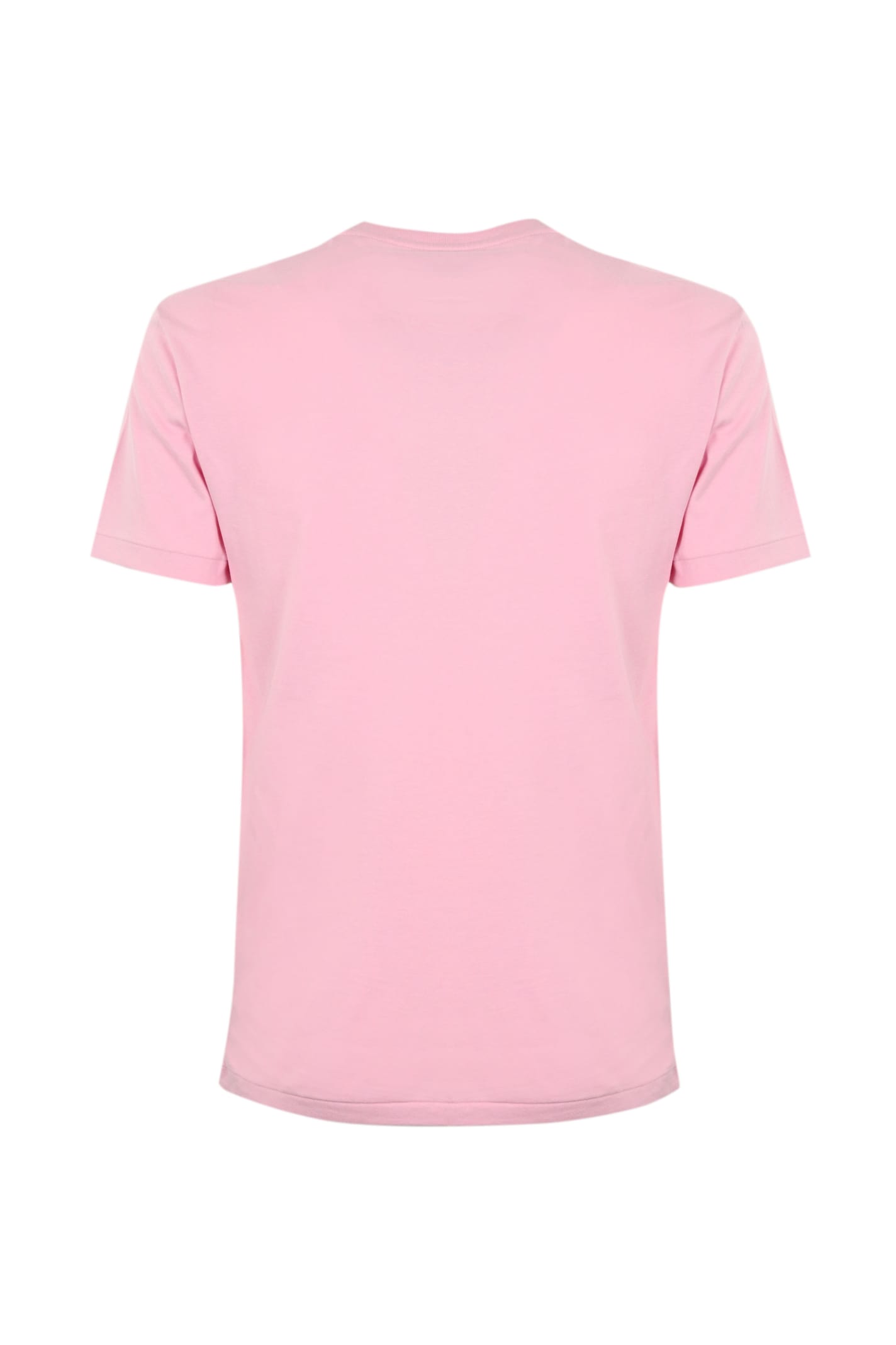 Shop Polo Ralph Lauren Cotton T-shirt With Pony Logo In Pink